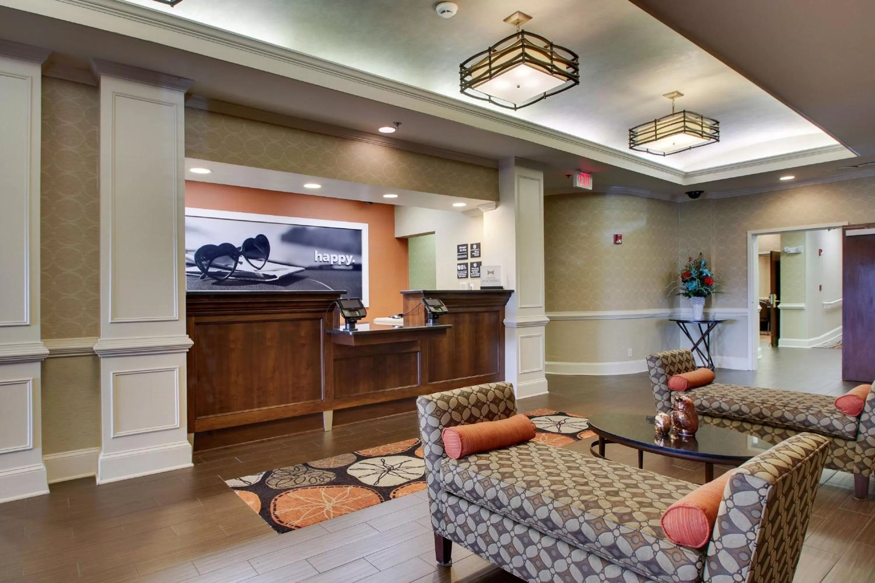 Lobby or reception in Hampton Inn Warner Robins