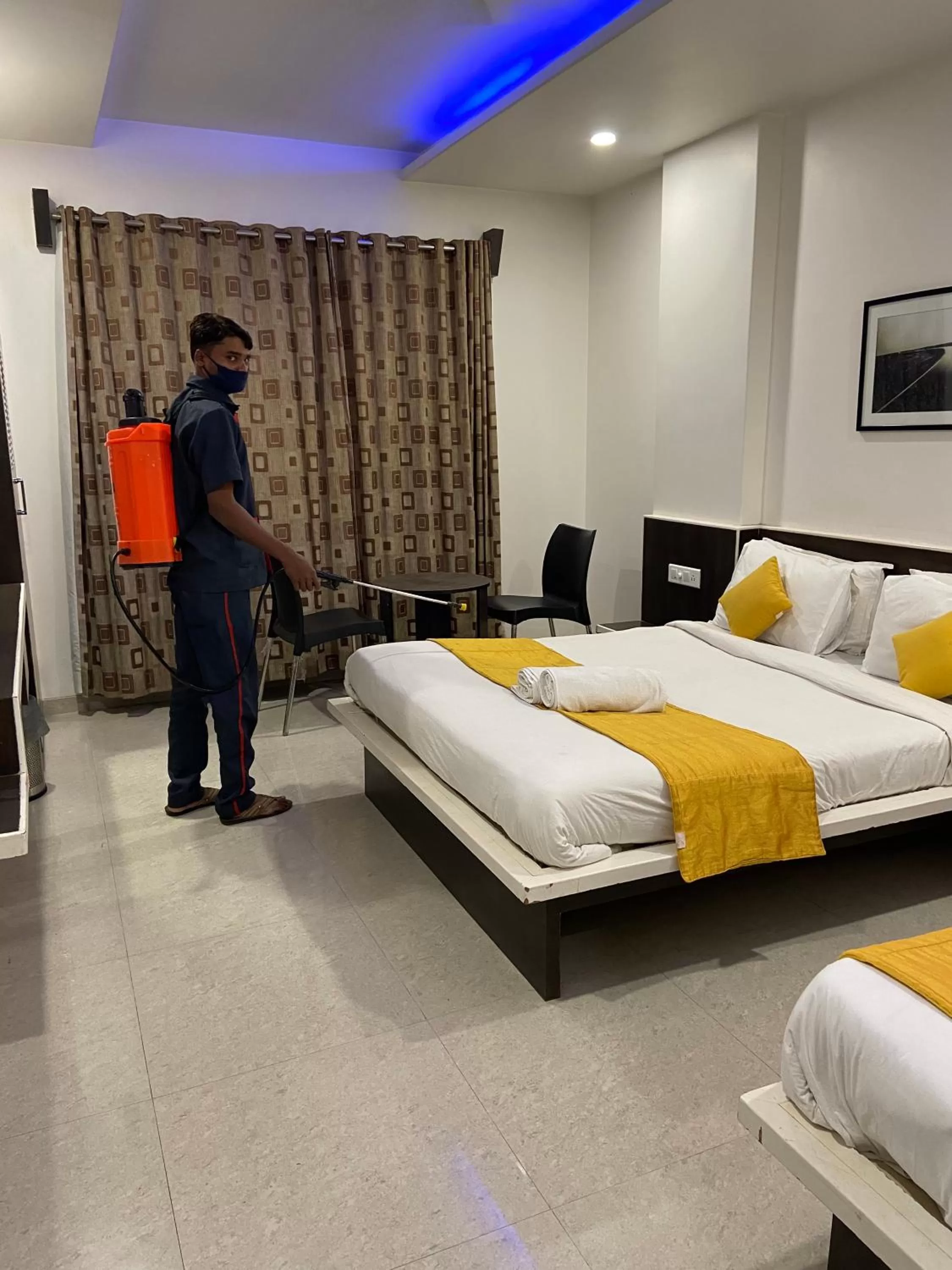 Photo of the whole room, Bed in Hotel Sai Bansi