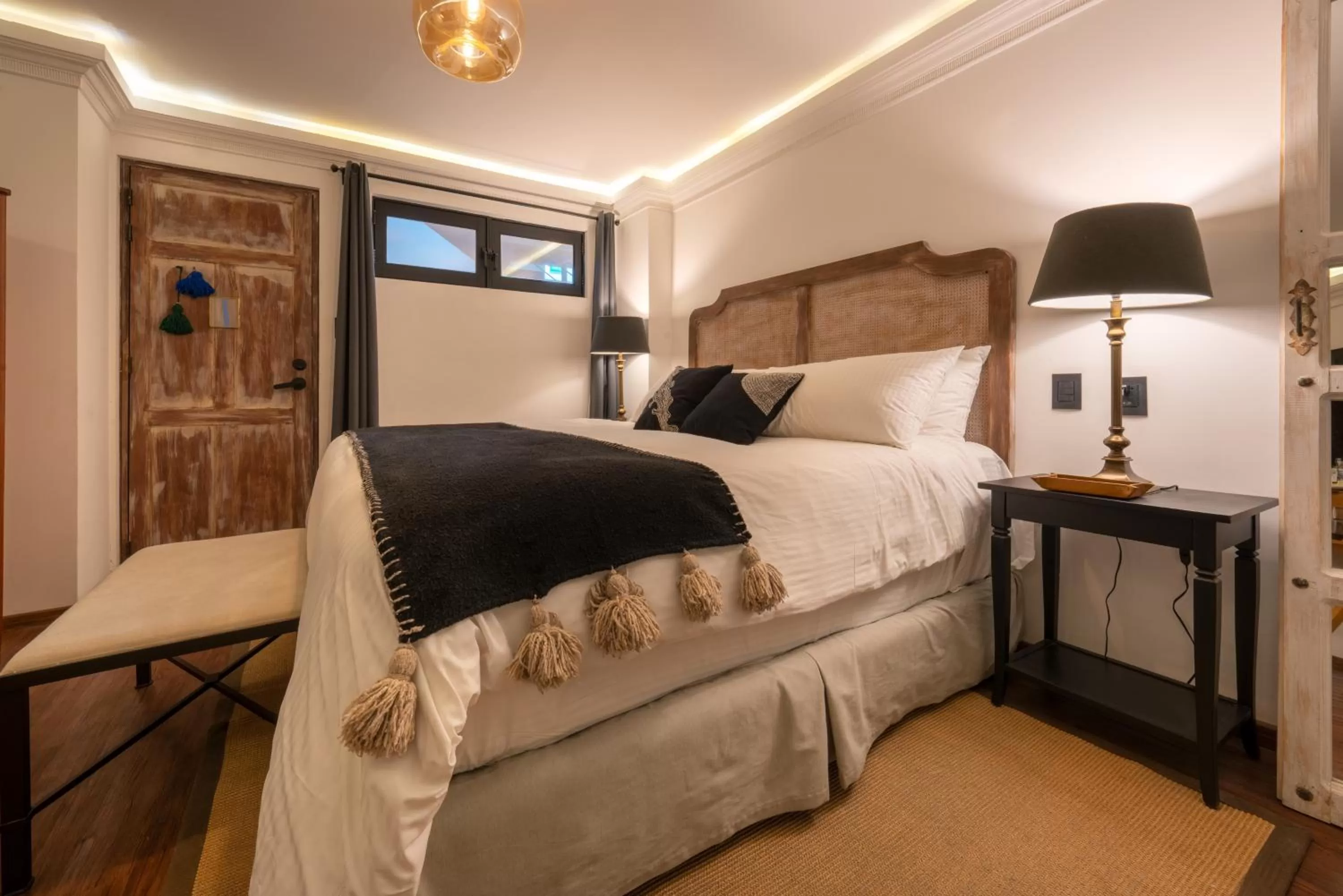 Bed in Orchid House Mexico City