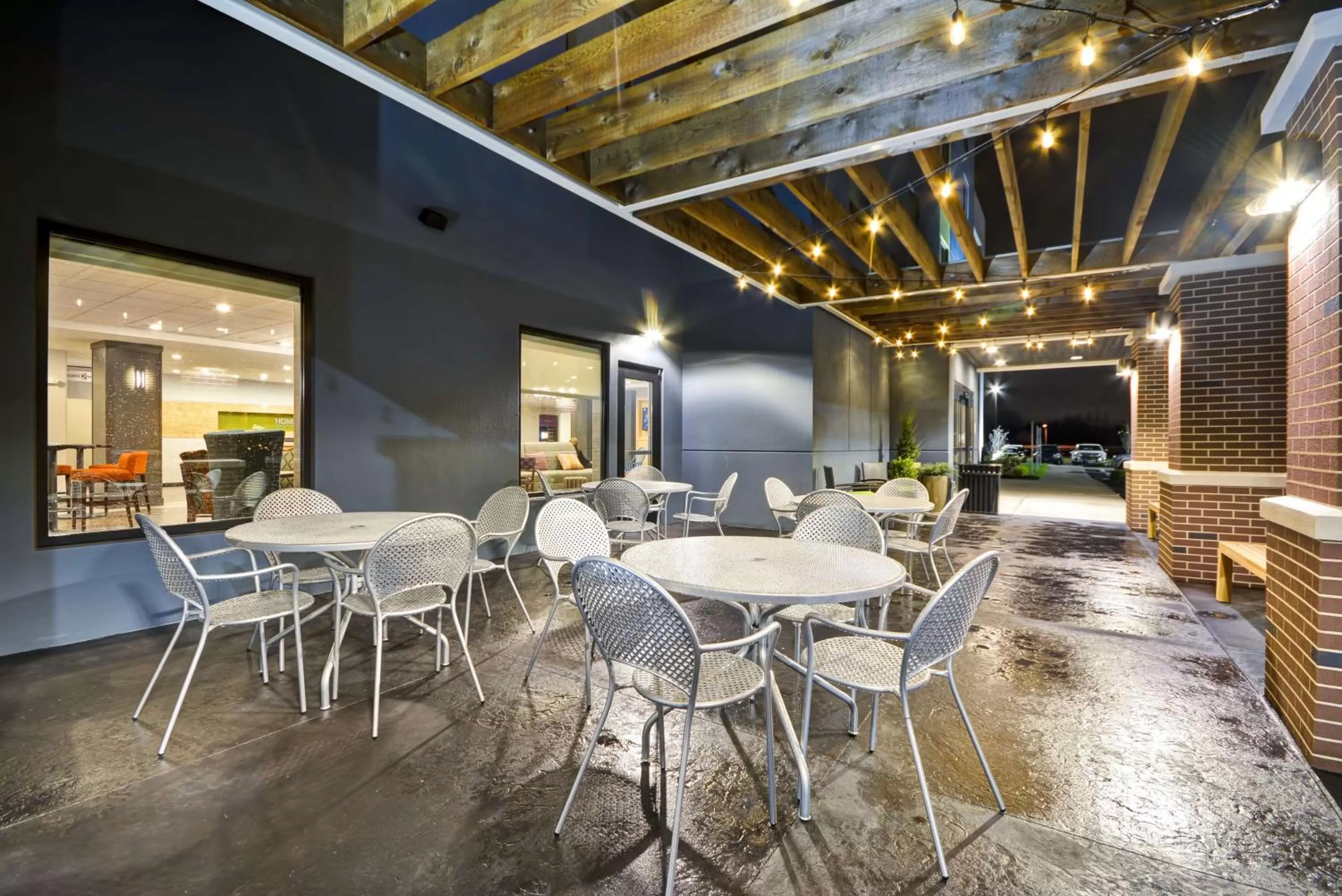 Patio in Home2 Suites By Hilton Evansville