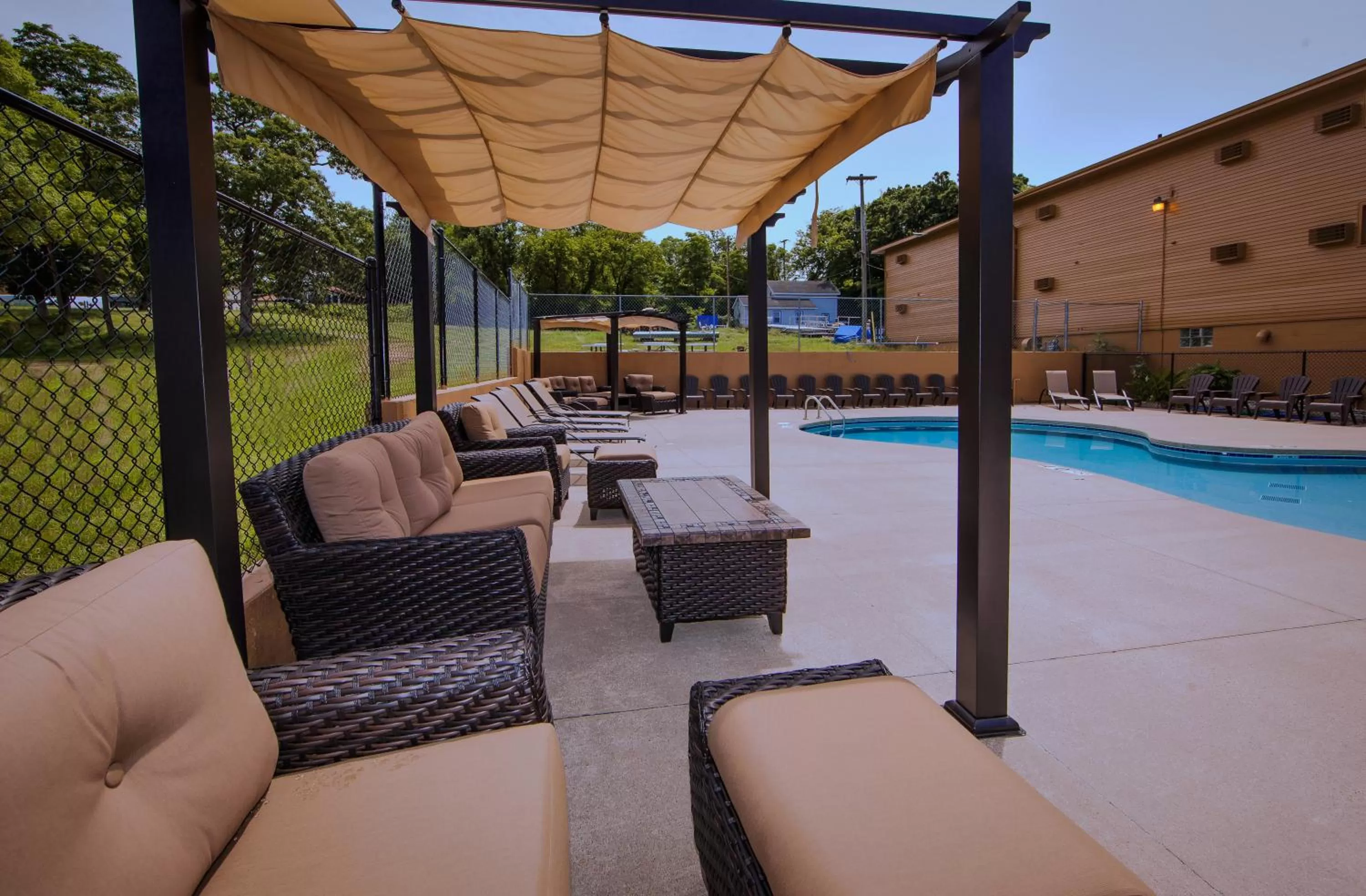 Pool view in The VUE Boutique Hotel & Boathouse