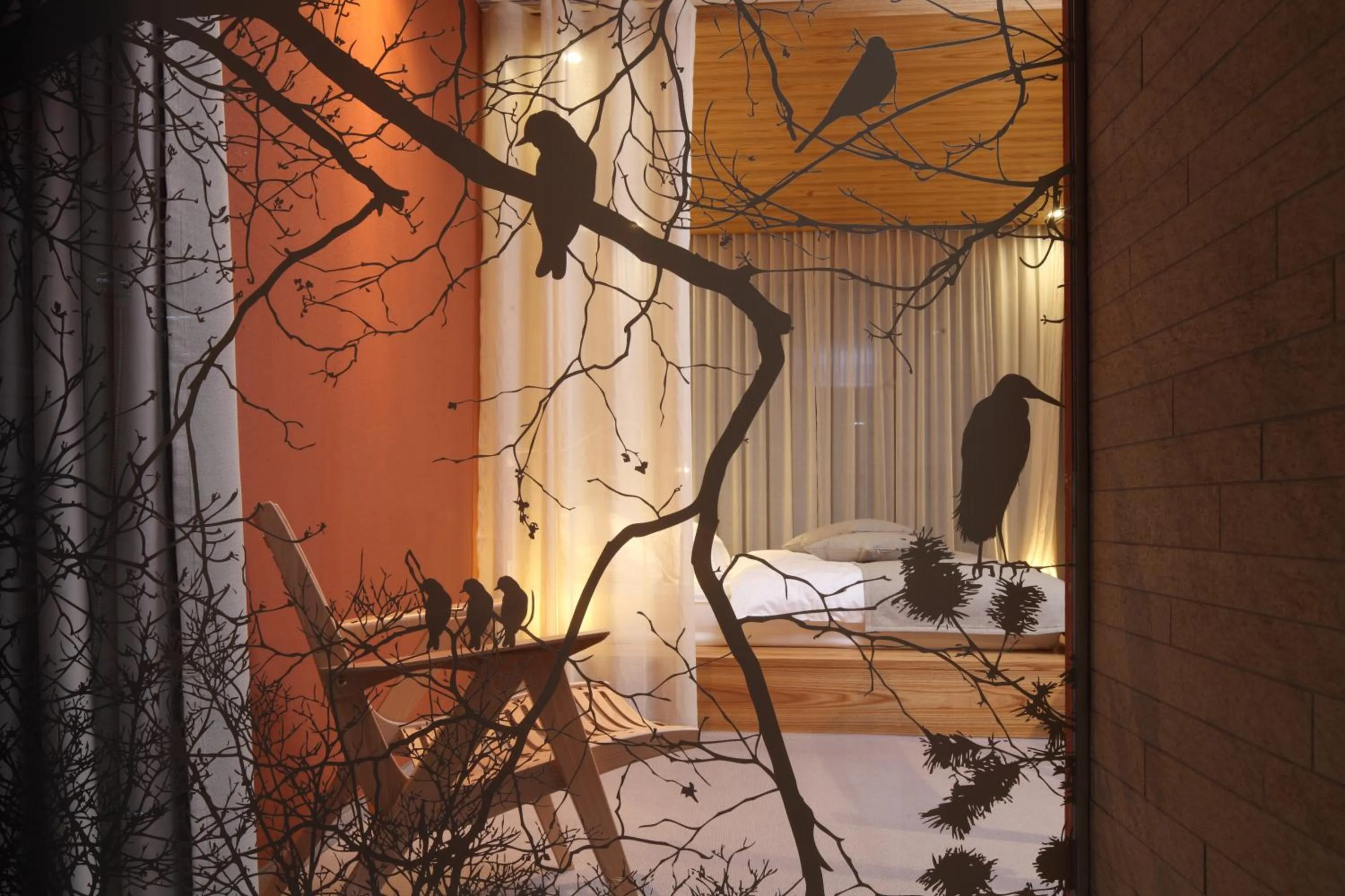 Decorative detail, Bed in Hotel Nox