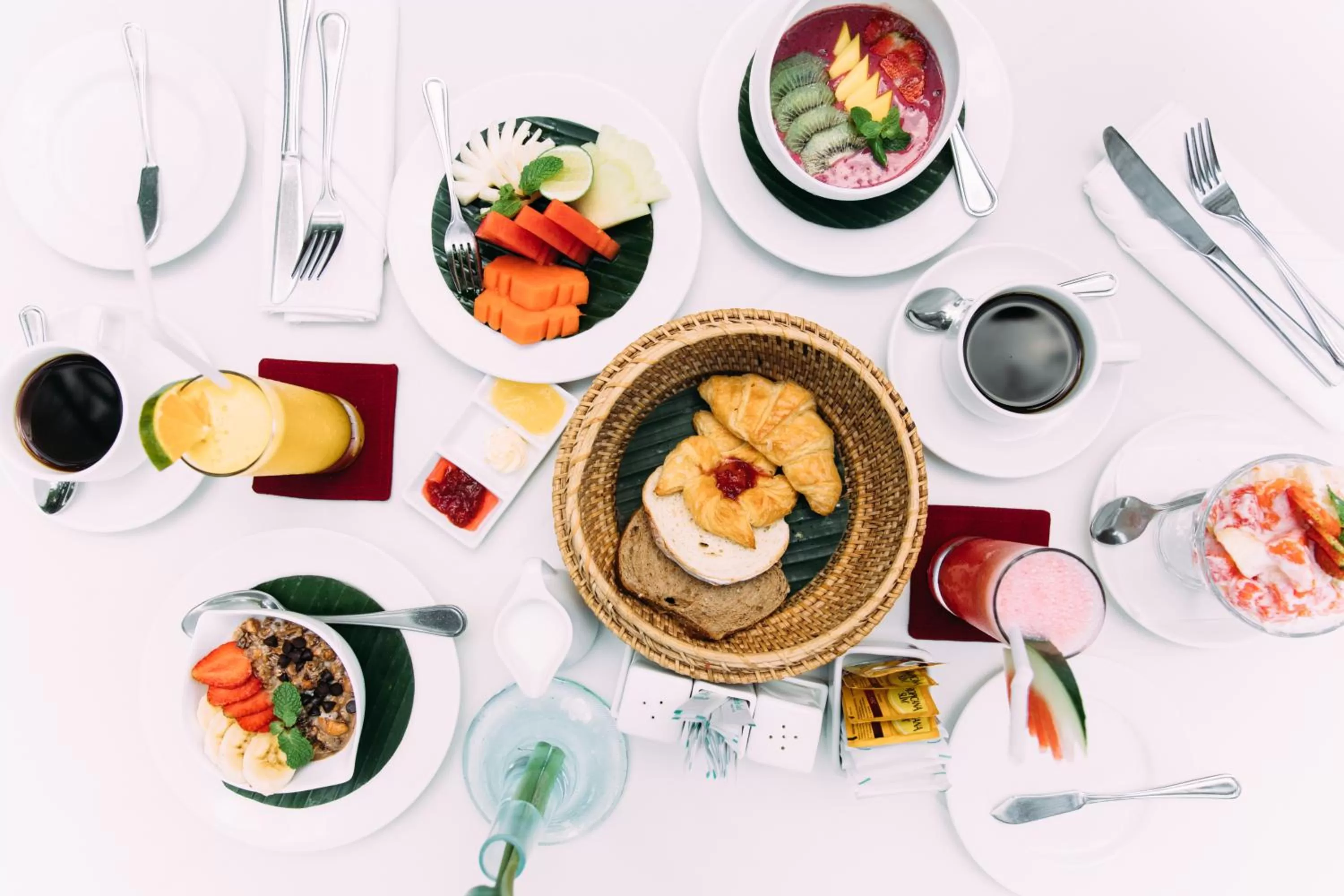 Food close-up, Lunch and Dinner in Bebek Tepi Sawah Restaurant & Villas