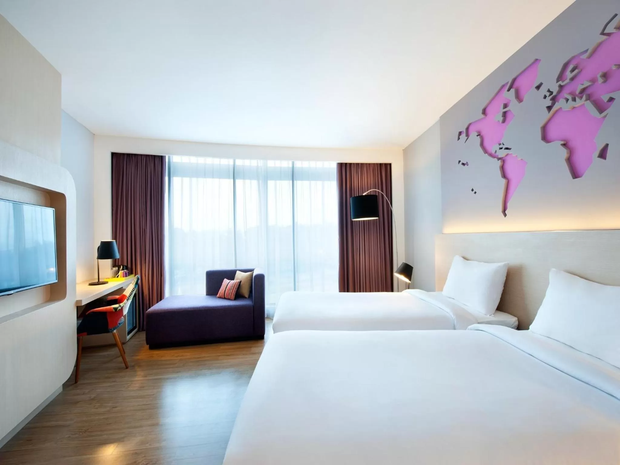 Bedroom, Bed in Ibis Styles Jakarta Airport