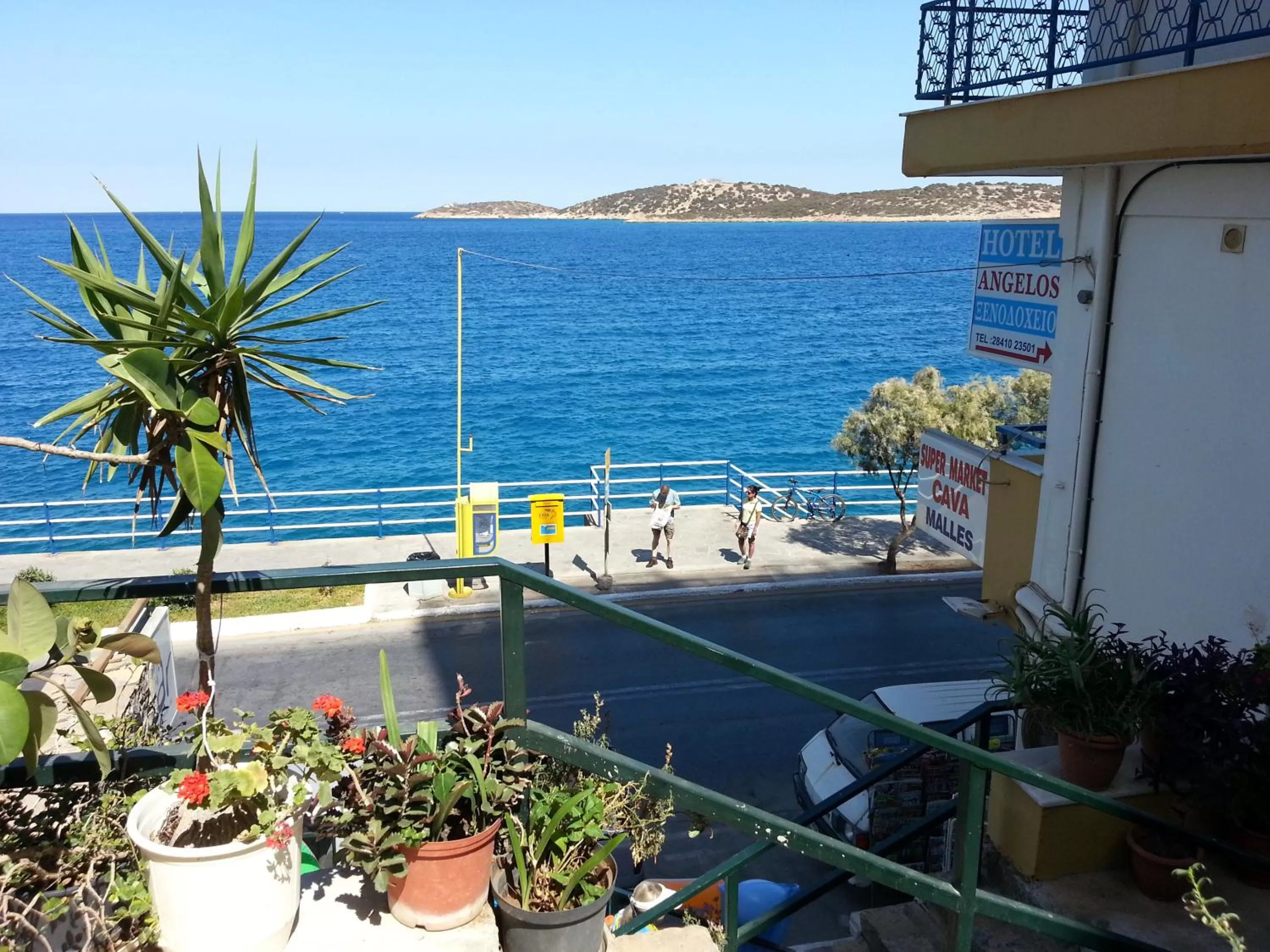 Balcony/Terrace in Angelos Hotel