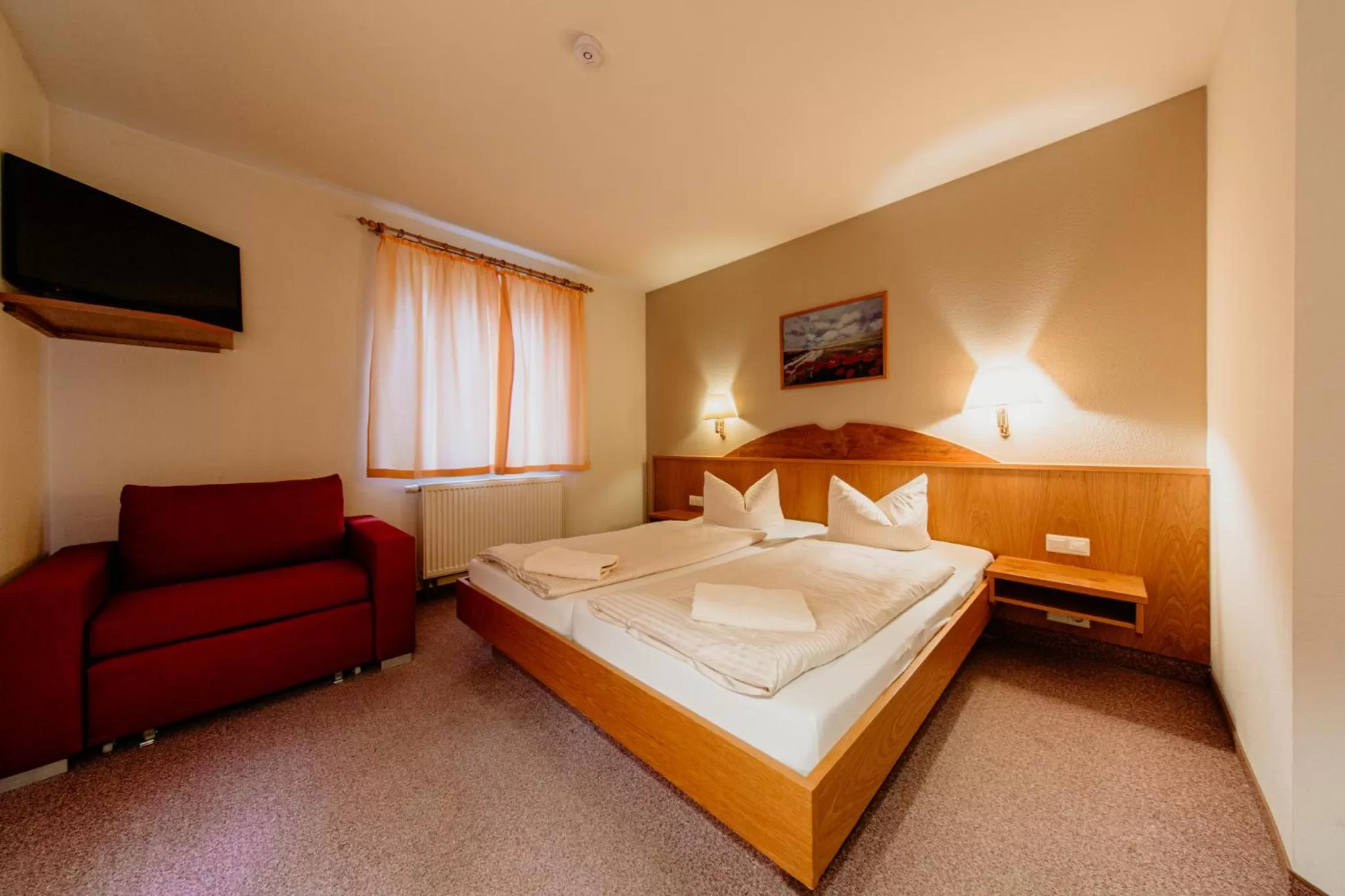 Bed in Bergpension Laasen Perle Rathen