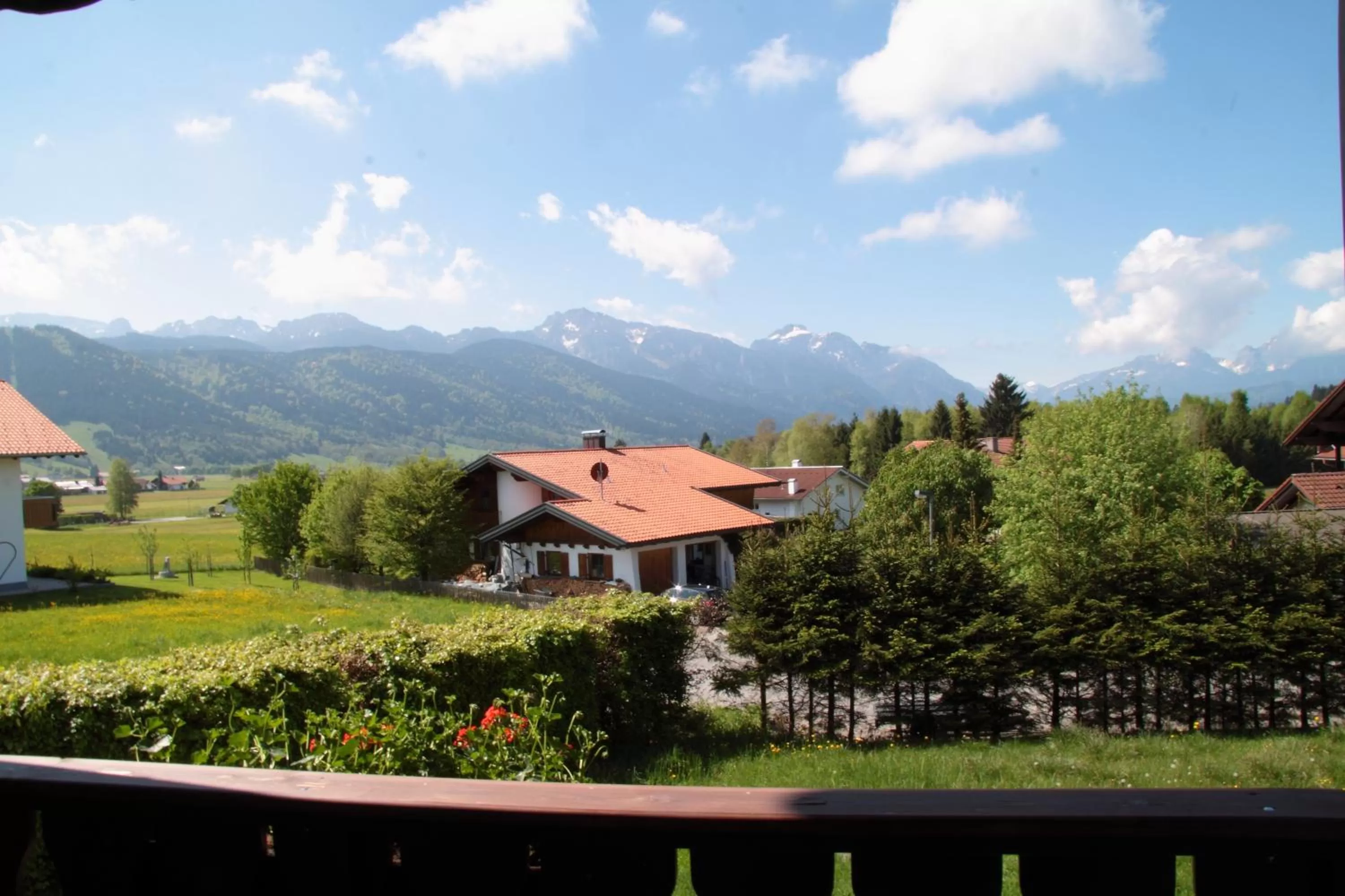 Balcony/Terrace, Mountain View in Hotel Alpenblick Berghof