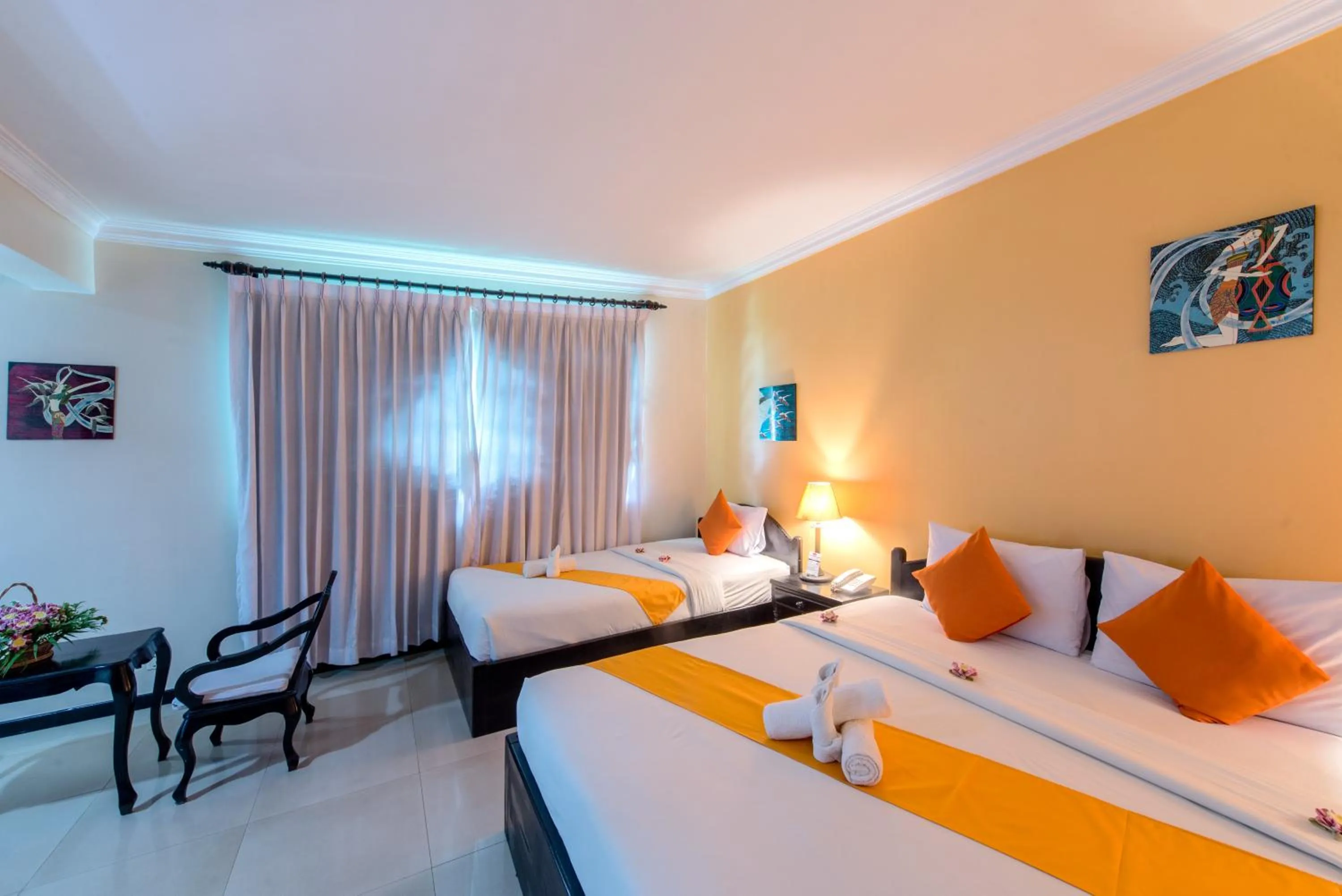 Photo of the whole room, Bed in Angkor Panoramic Boutique Hotel