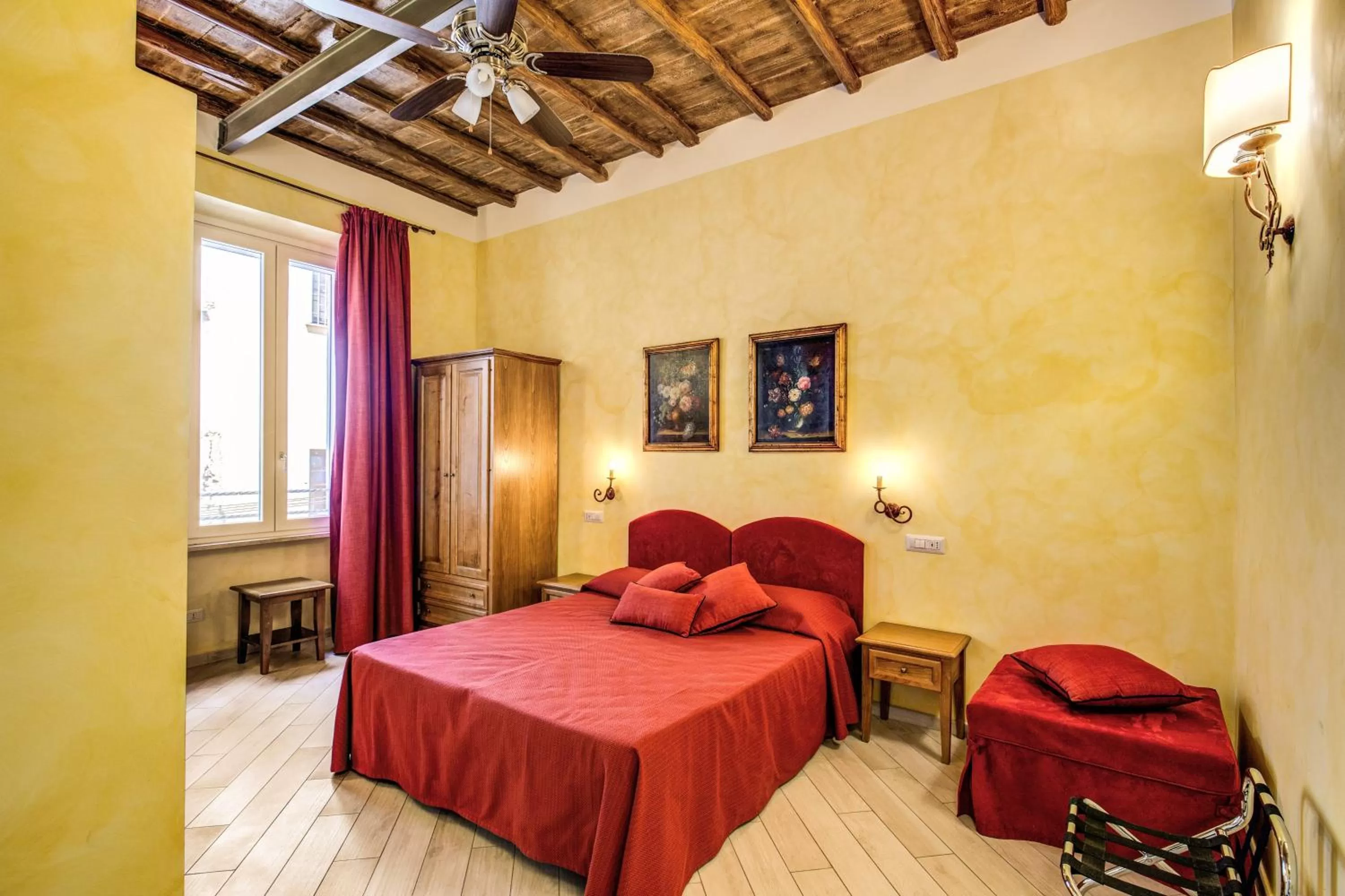 Bedroom, Bed in Residenza San Calisto