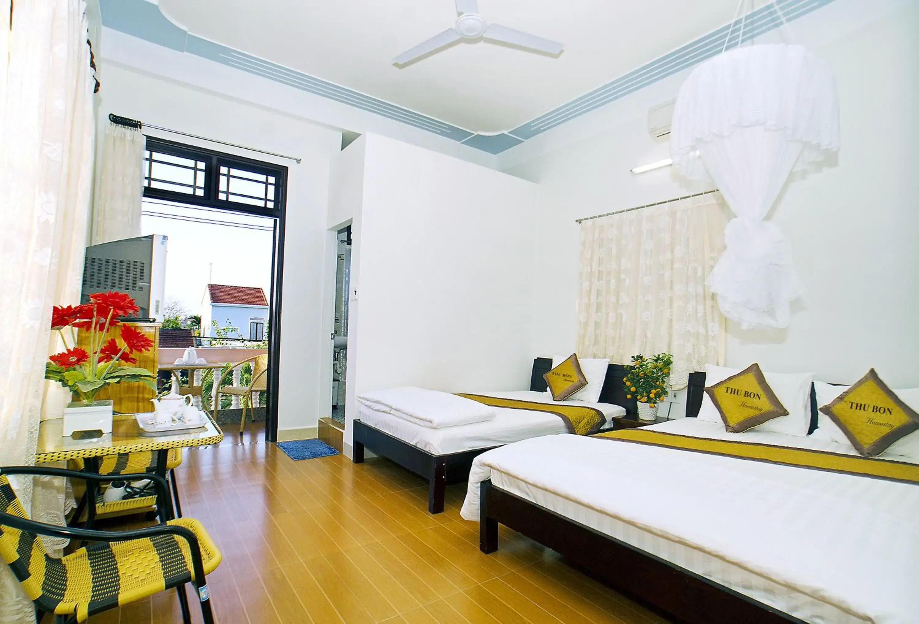 Family Room with Balcony in Thu Bon Riverside Homestay Family Room with Balcony in Thu Bon Riverside Homestay