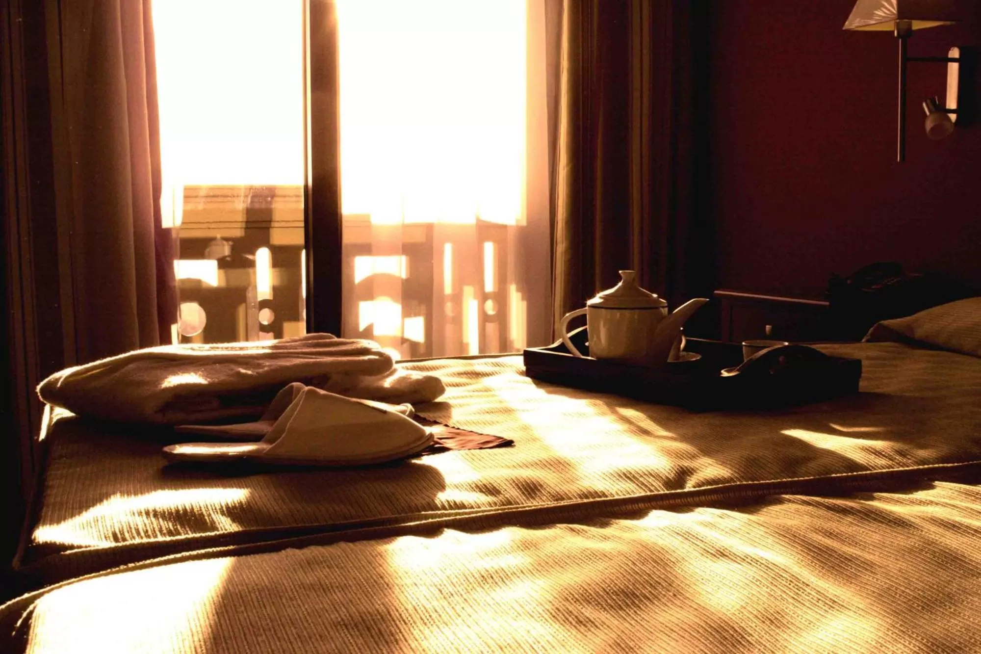 Decorative detail, Bed in Hotel Campos de Baeza