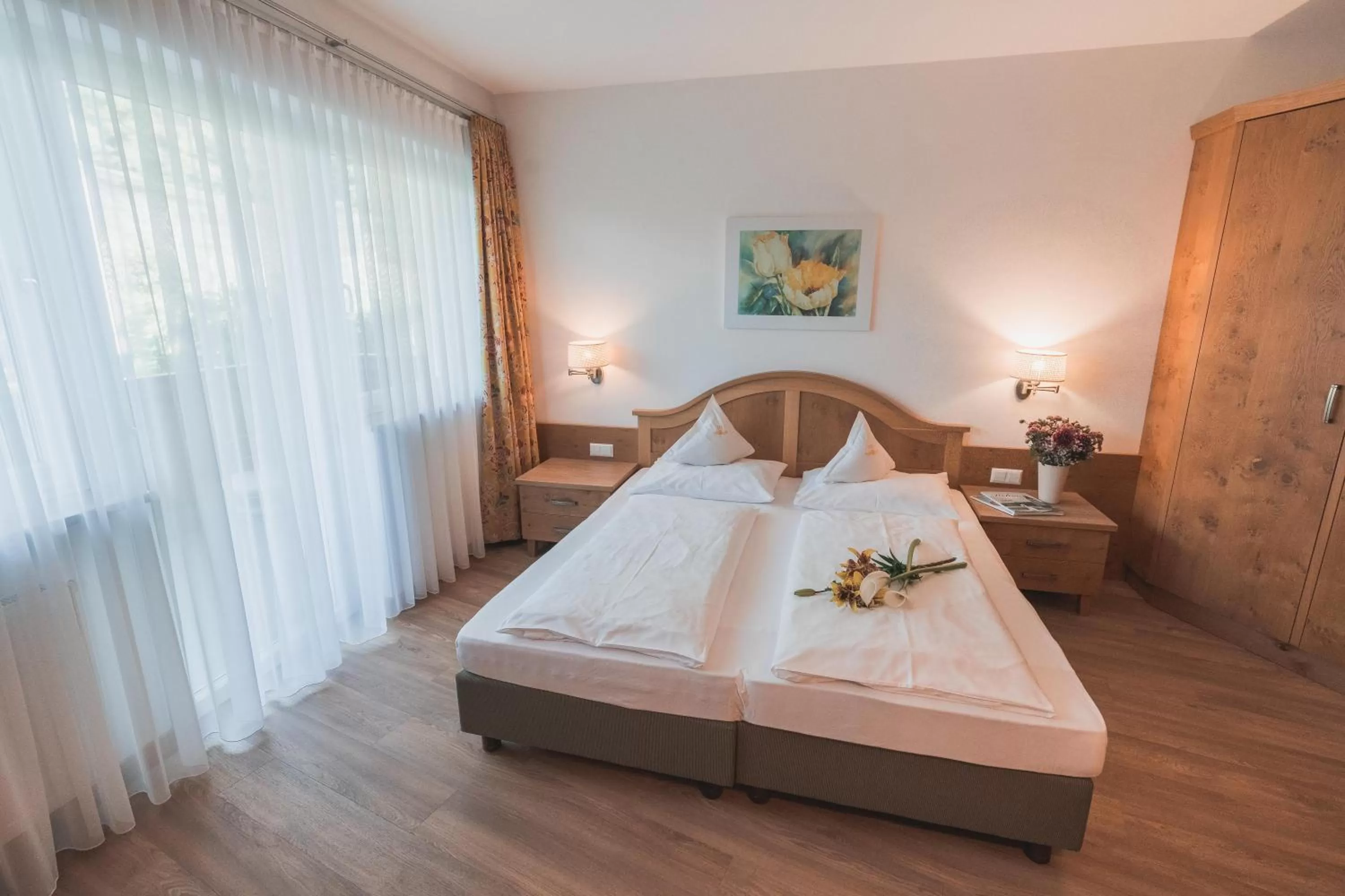 Bedroom, Bed in Hotel Am Sonneck