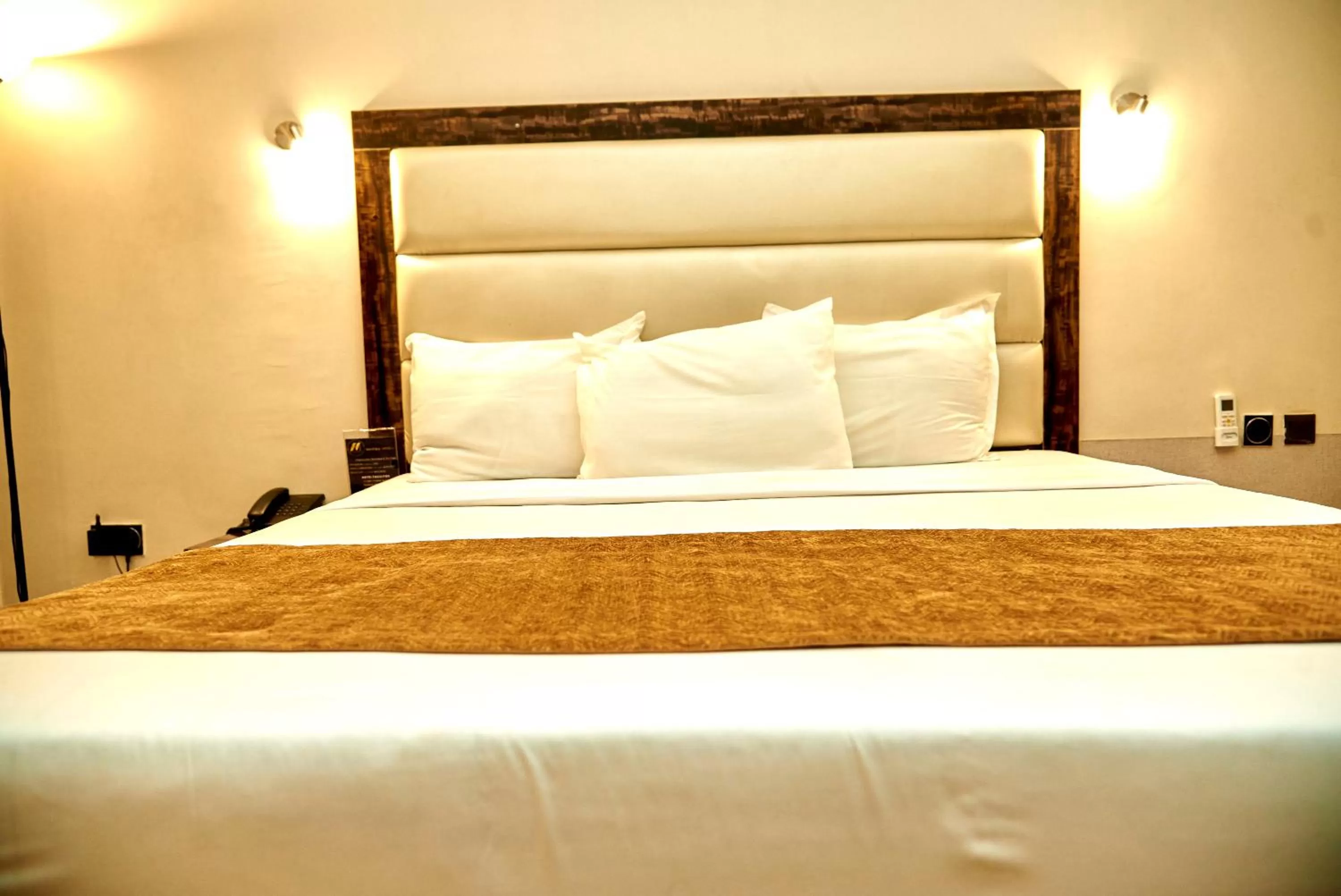 Bed in MayFair Hotel Maitama Abuja