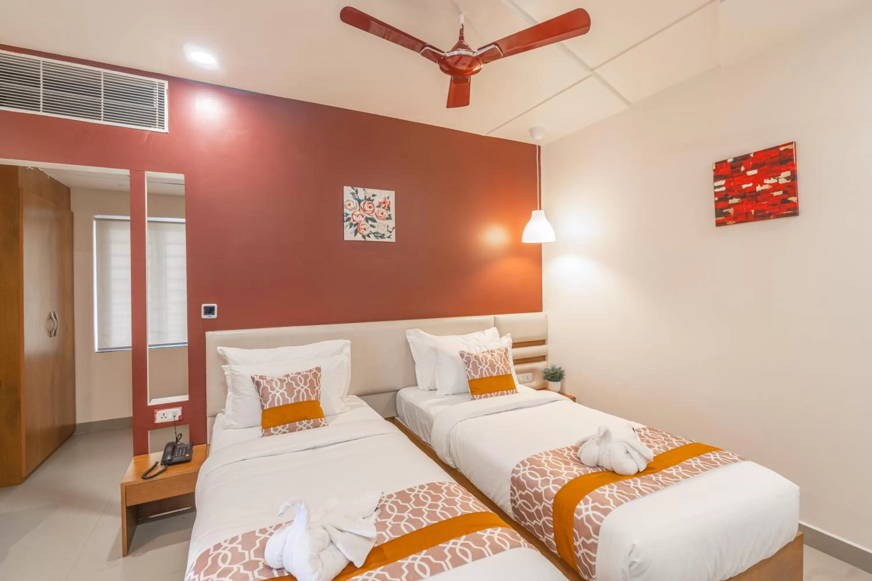 Photo of the whole room, Bed in Hotel Akoya - HITECH City Hyderabad