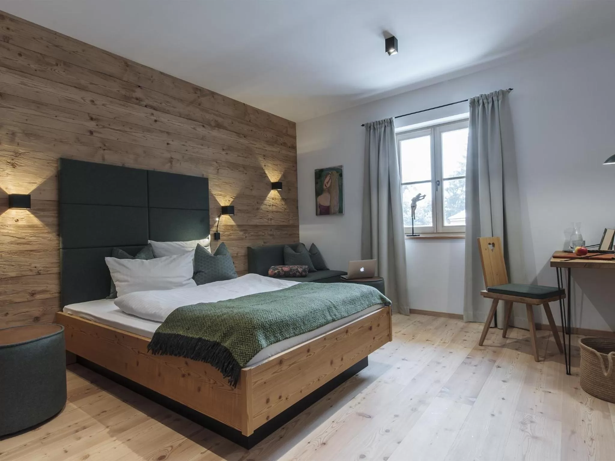 Bed in Forstnerwirt hotel | stubn | biergarten