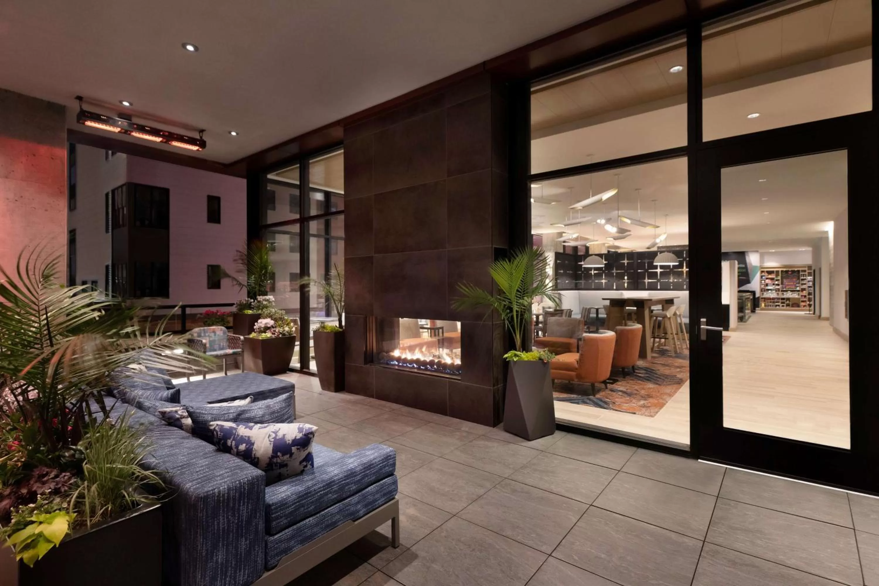 Patio in Hampton Inn & Suites Watertown Boston, Ma