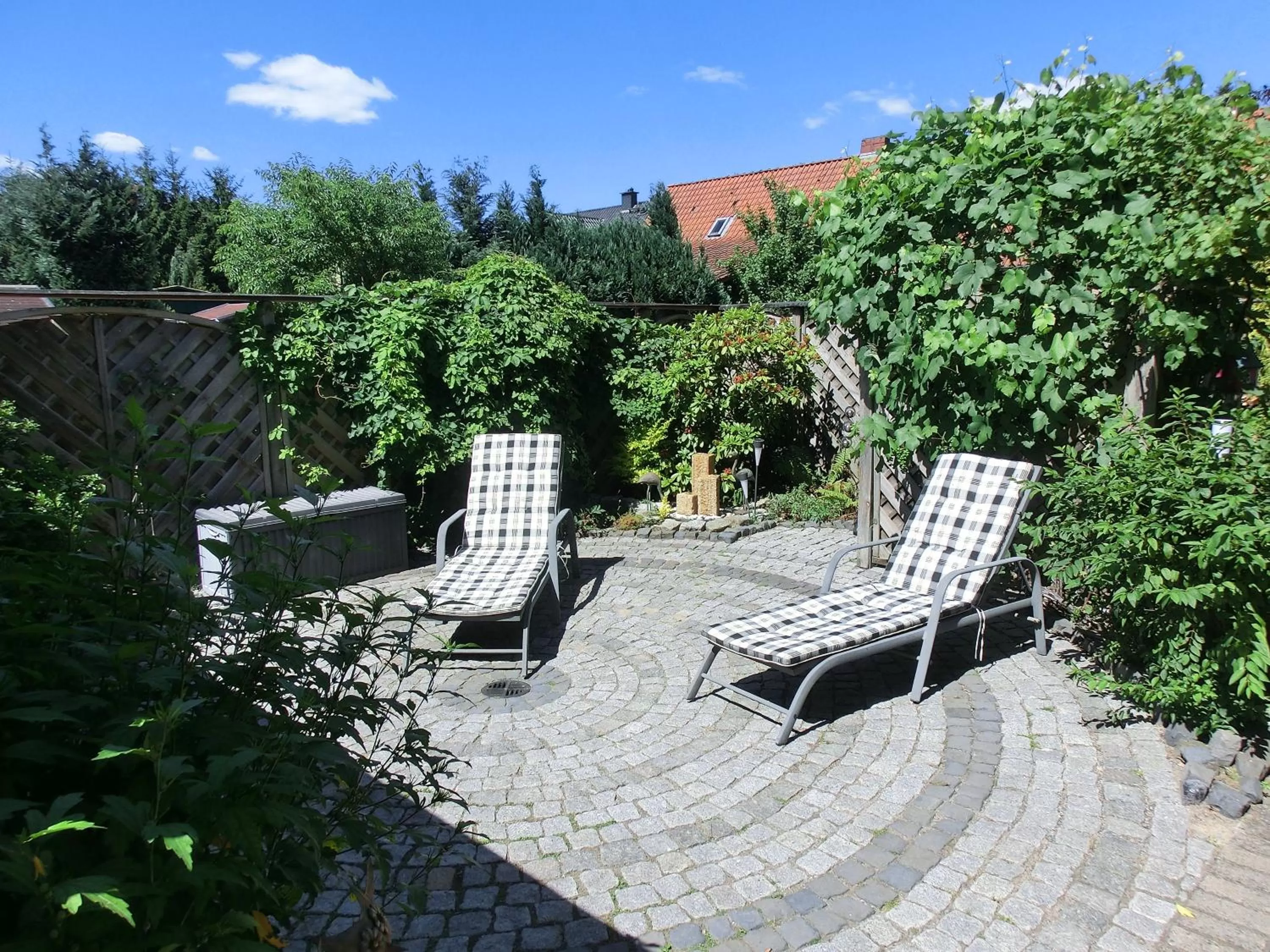 Patio in Ullas Gästehaus