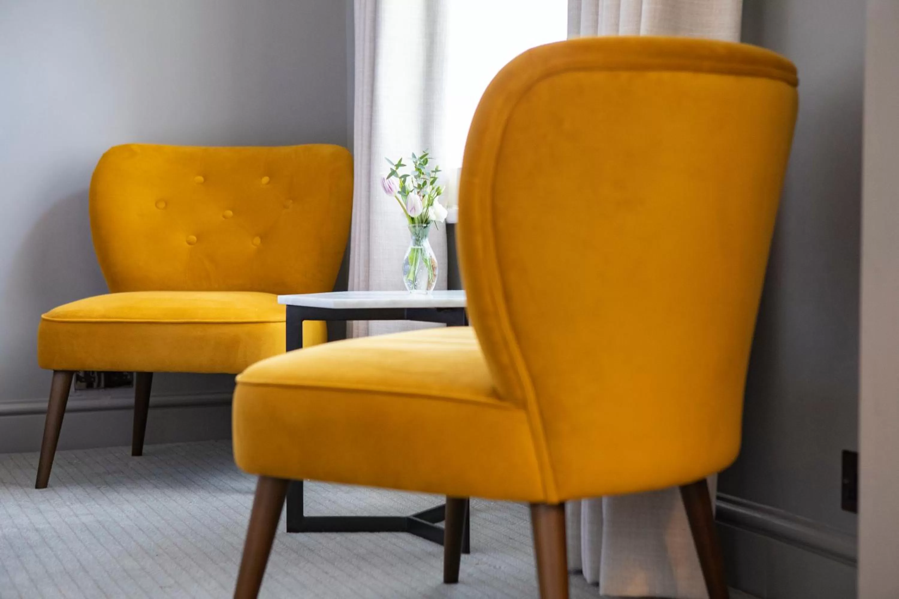 Seating area in Cottage In The Wood