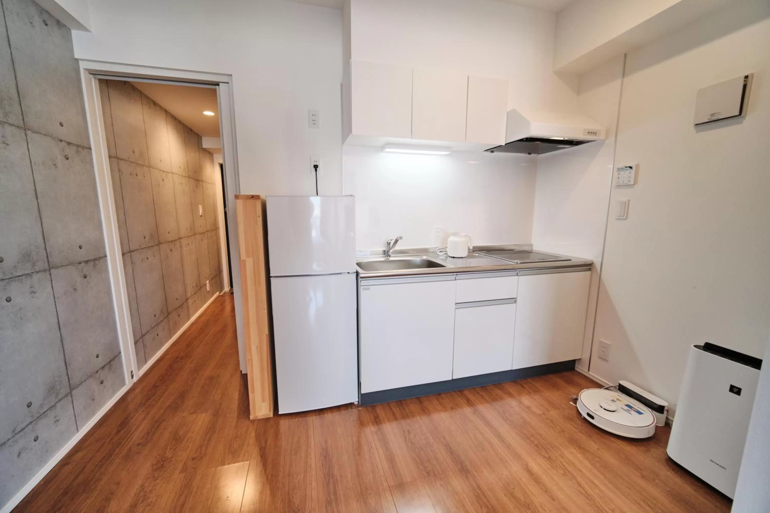 Kitchen or kitchenette in Yoshitsuki kaku - Yoshitsuki Apart Hotel