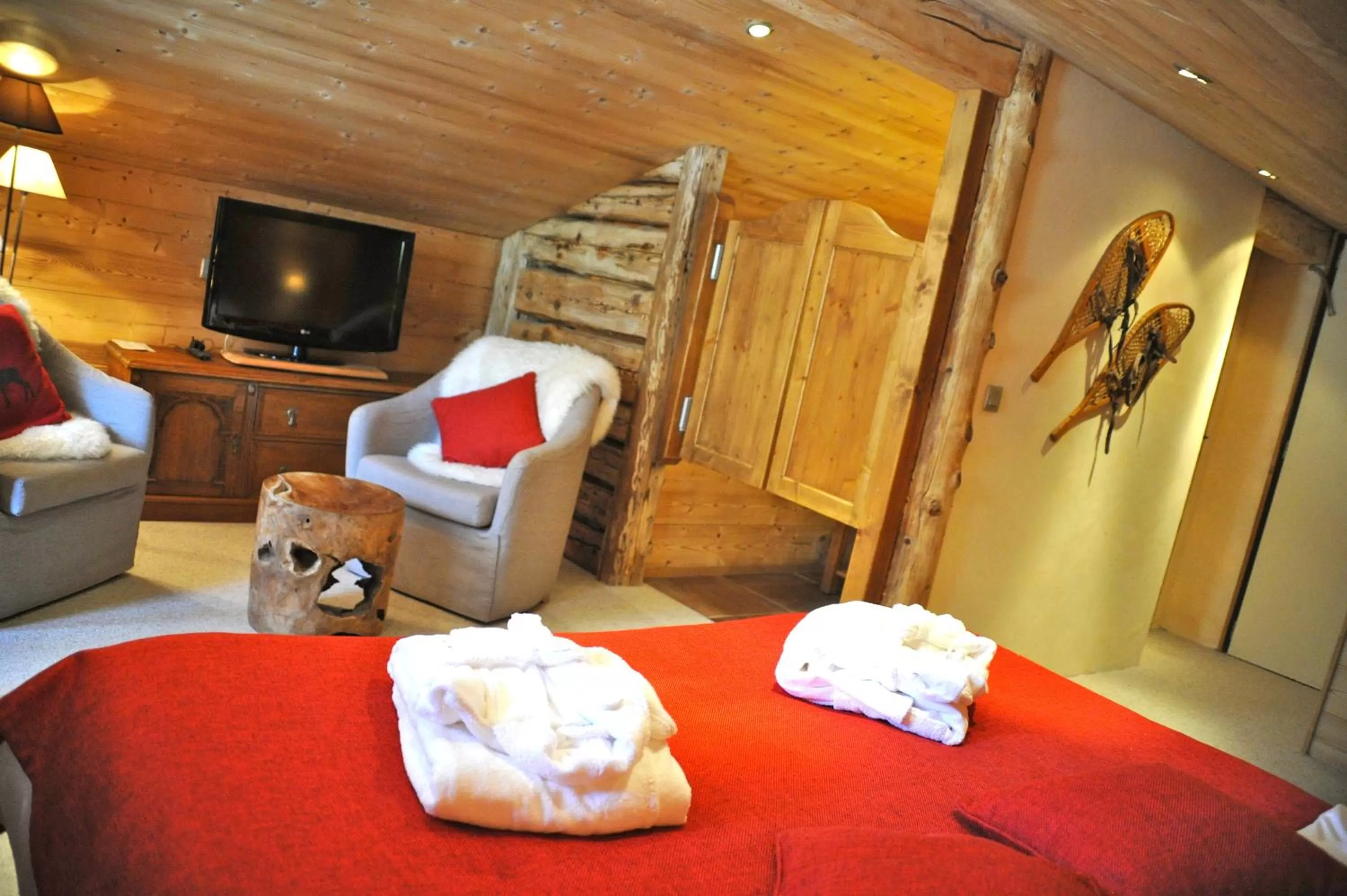 Bed in Hôtel Chalet Alpage