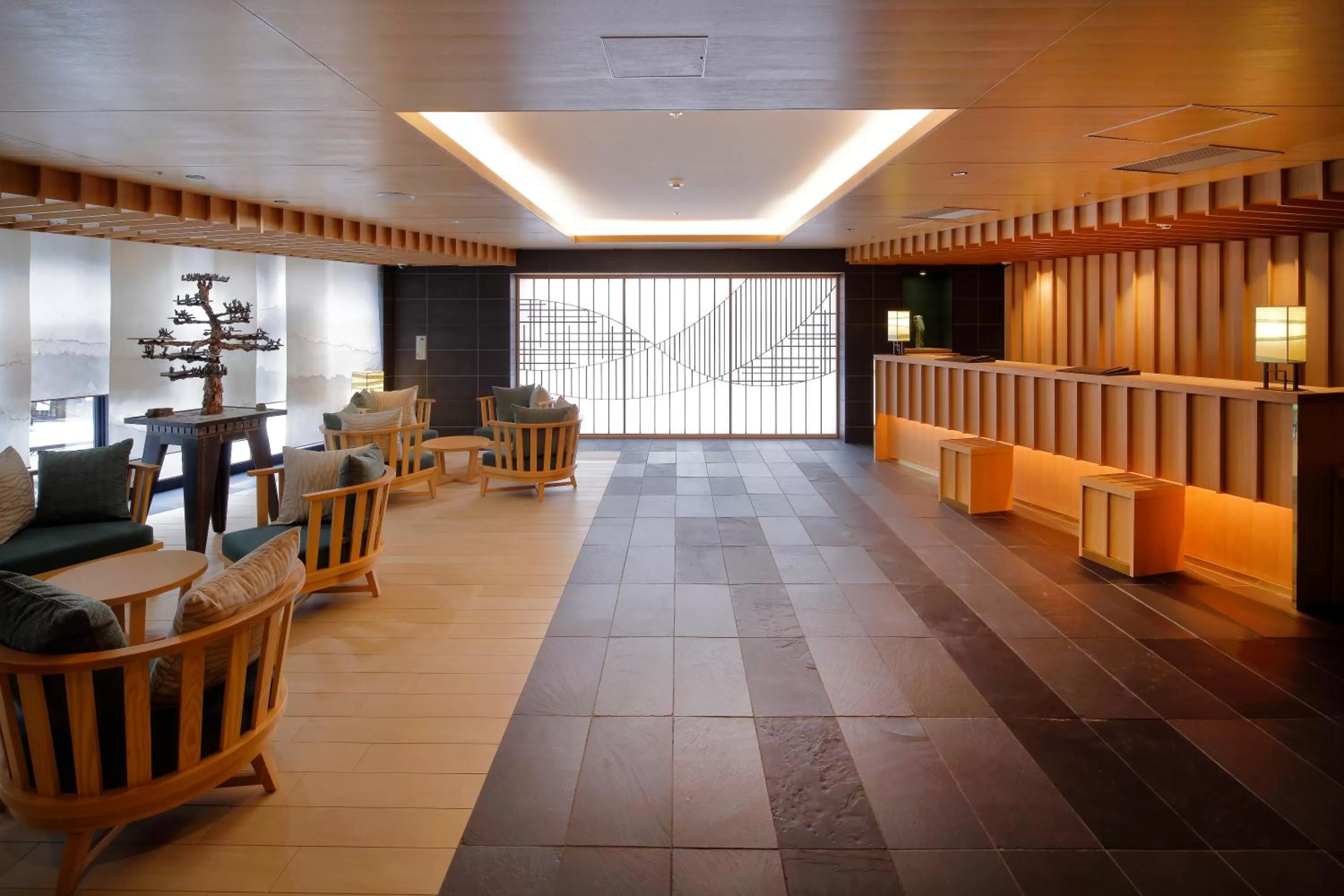 Lobby or reception in SH by the square hotel Kyoto Kiyamachi