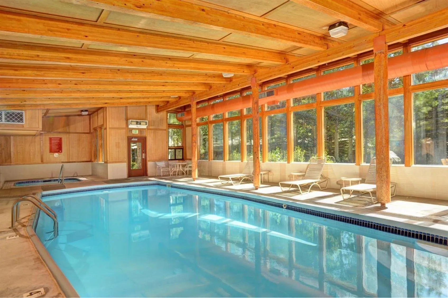Swimming pool in Evergreen Condominiums by Vail Resorts