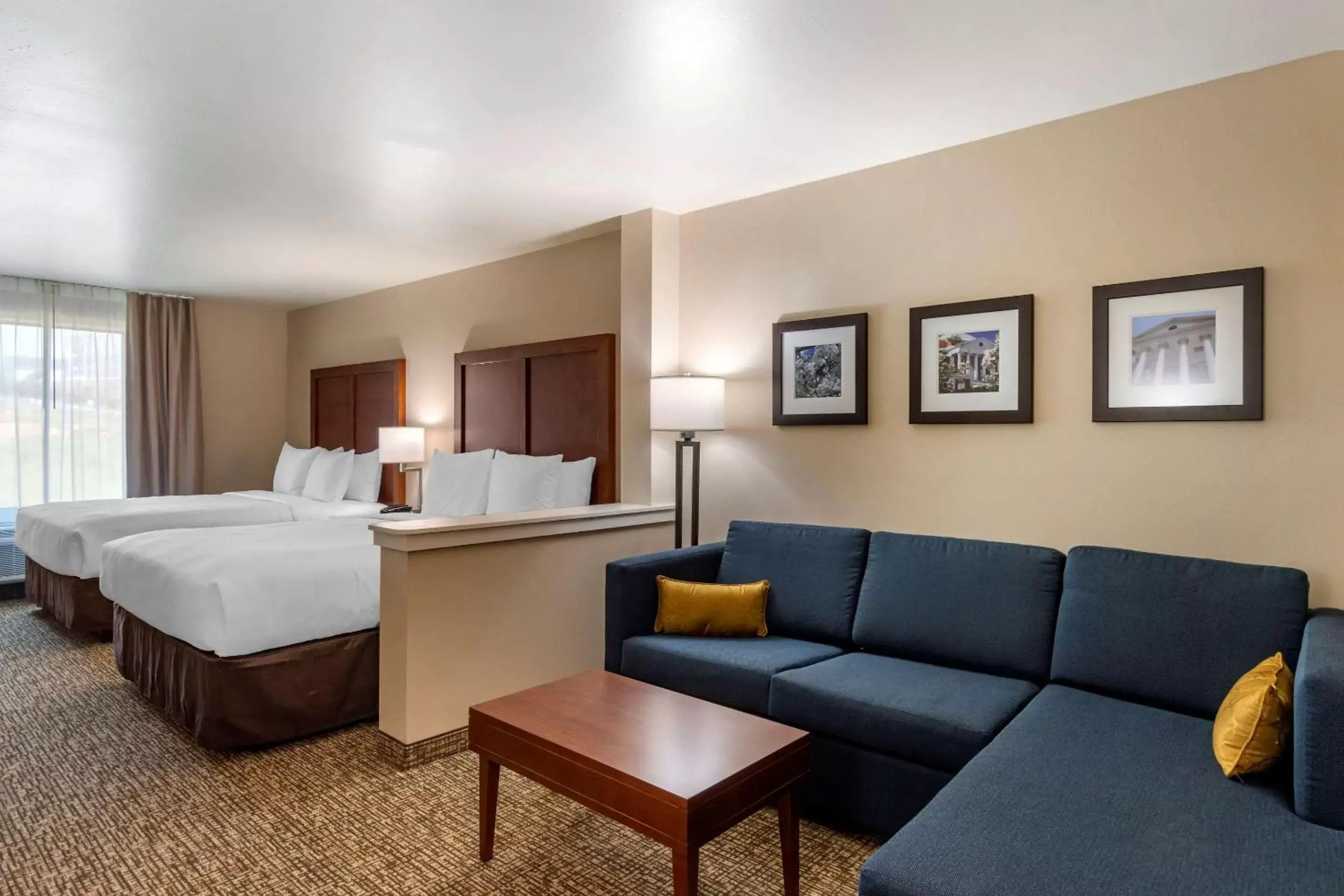 One Room Suite with Two Queen Beds and Sofa bed - Non Smoking in Comfort Inn & Suites One Room Suite with Two Queen Beds and Sofa bed - Non Smoking in Comfort Inn & Suites