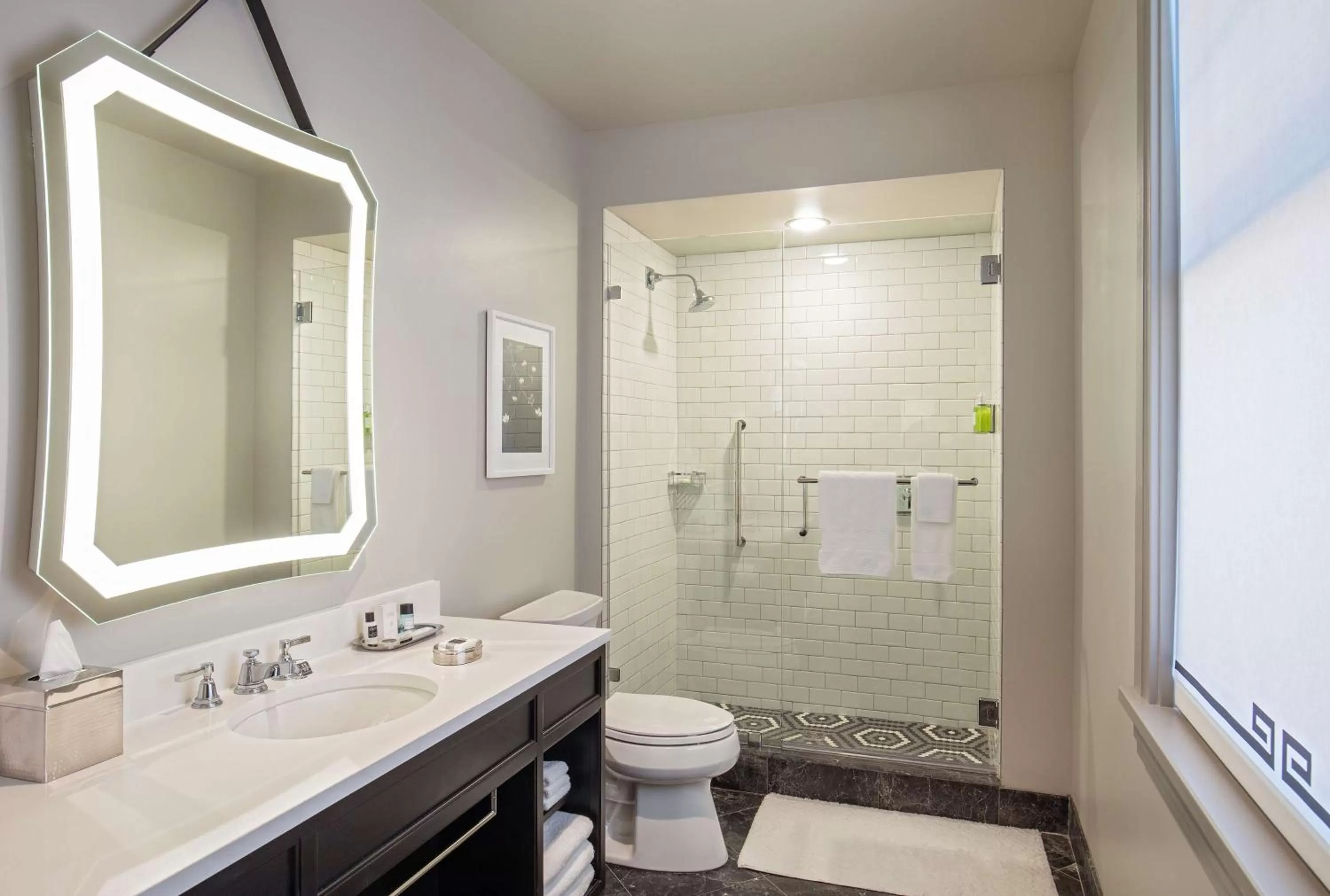 Bathroom in The Virginian Lynchburg, Curio Collection By Hilton