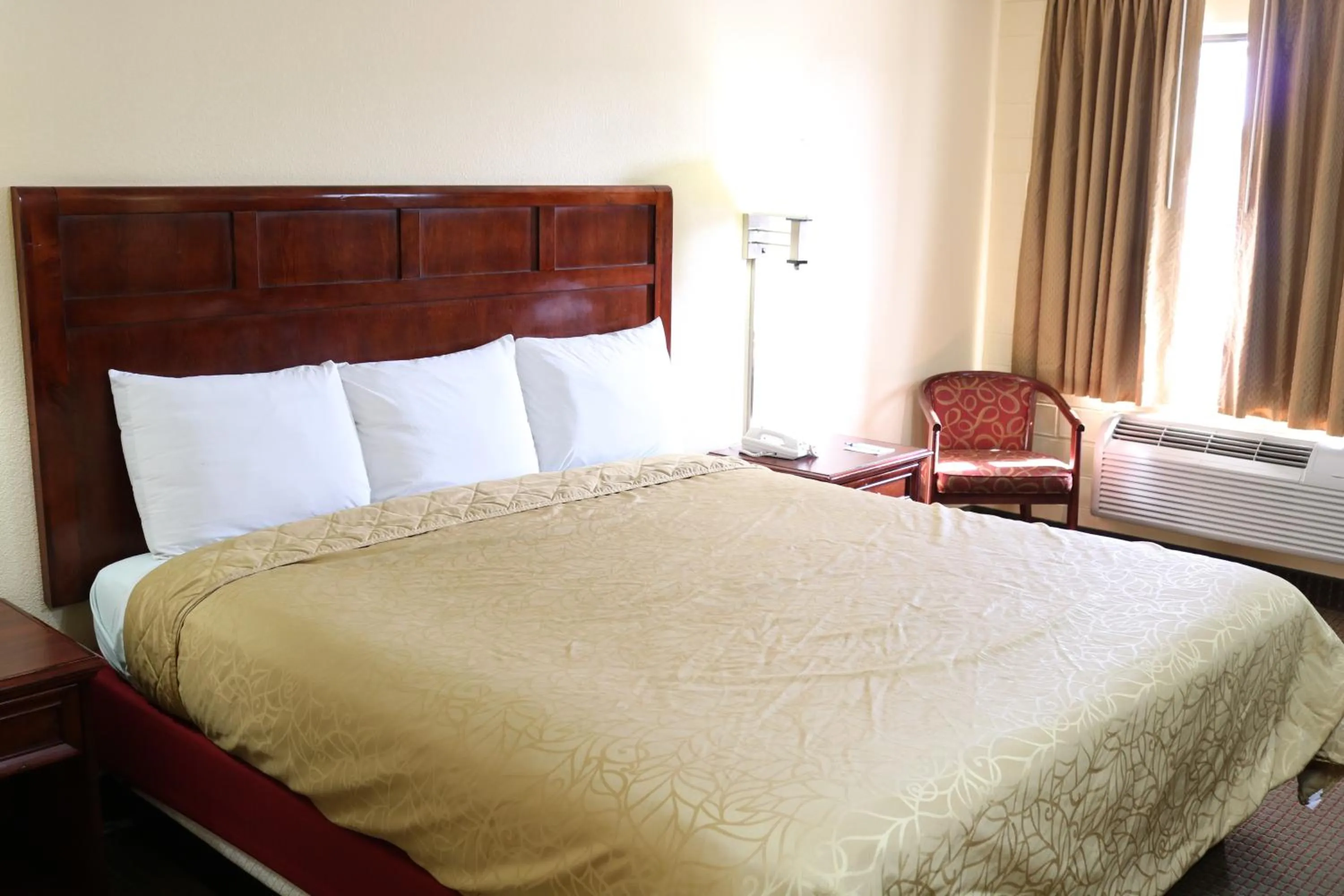 Bed in Budget Inn Flagstaff