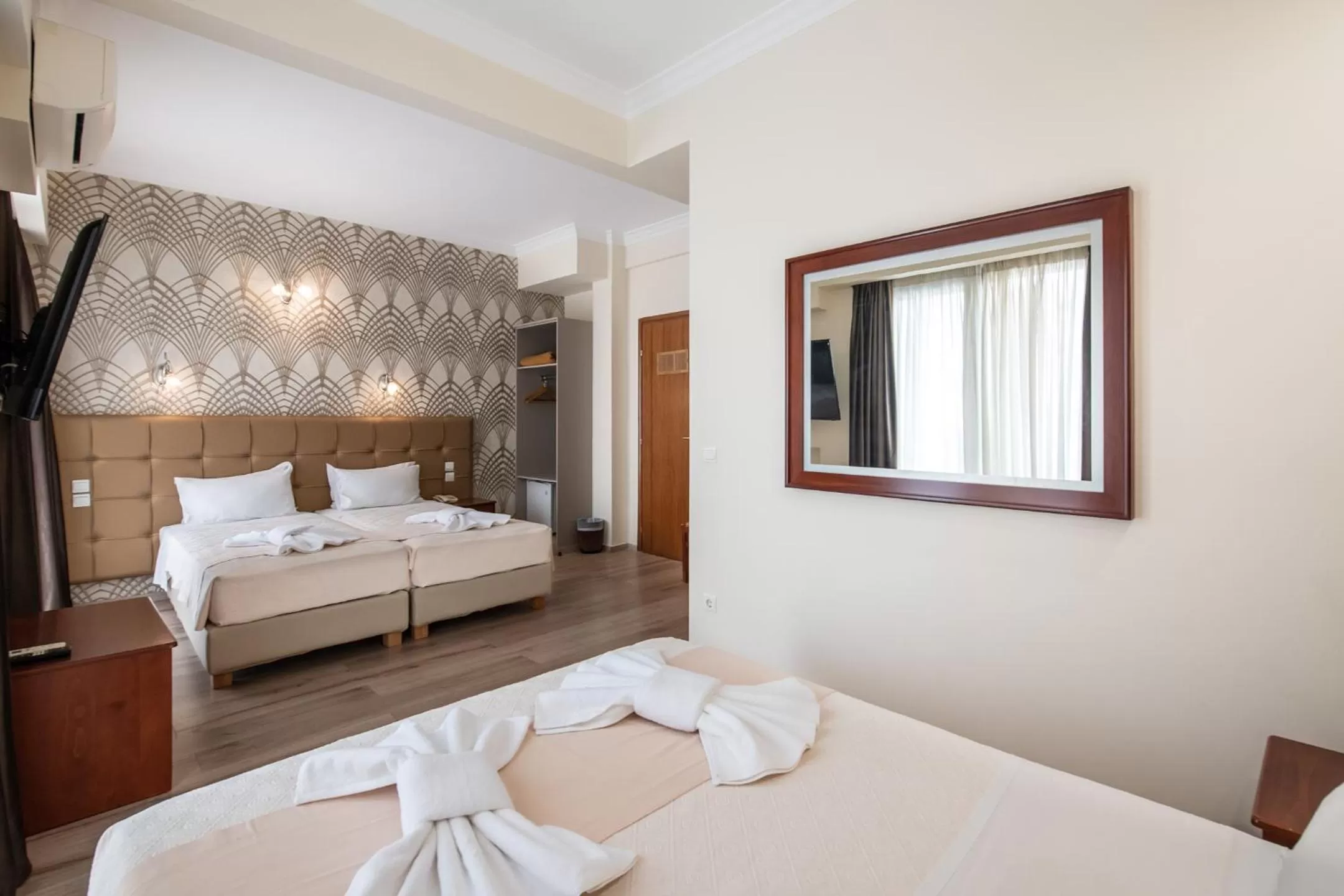 Bed in Athens Golden City Hotel