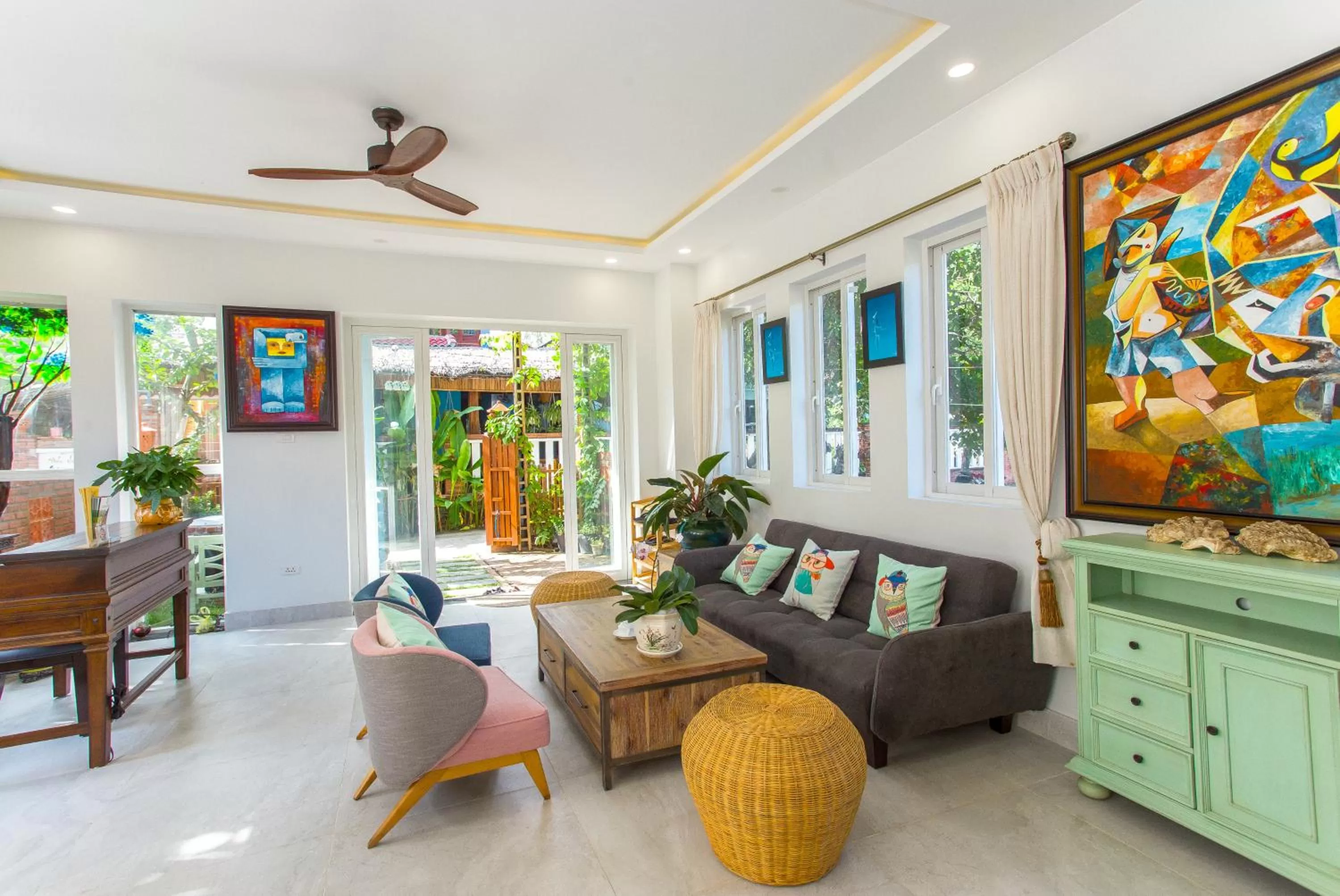 Seating Area in Peach House