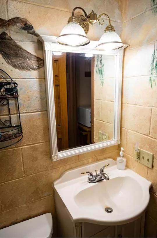 Bathroom in Mountain Aire Cottages, Inn, & Glamping