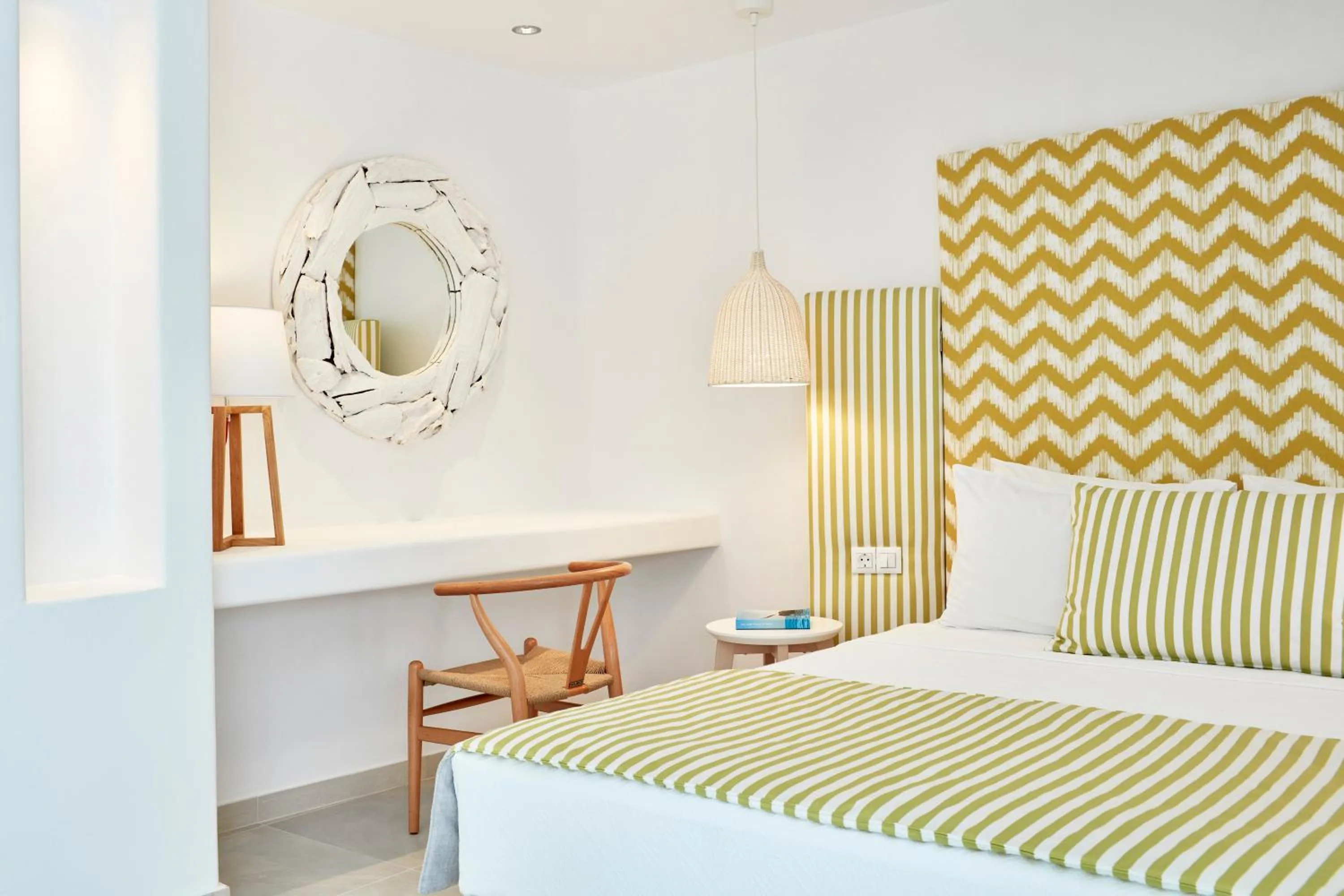 Decorative detail, Bed in Archipelagos Hotel - Small Luxury Hotels of the World