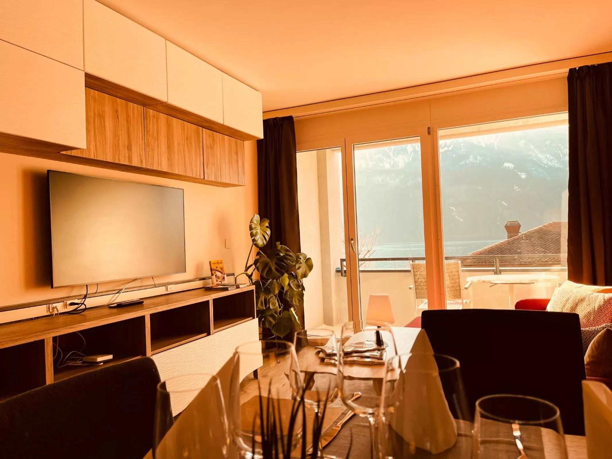 TV and multimedia in Seehotel Riviera at Lake Lucerne