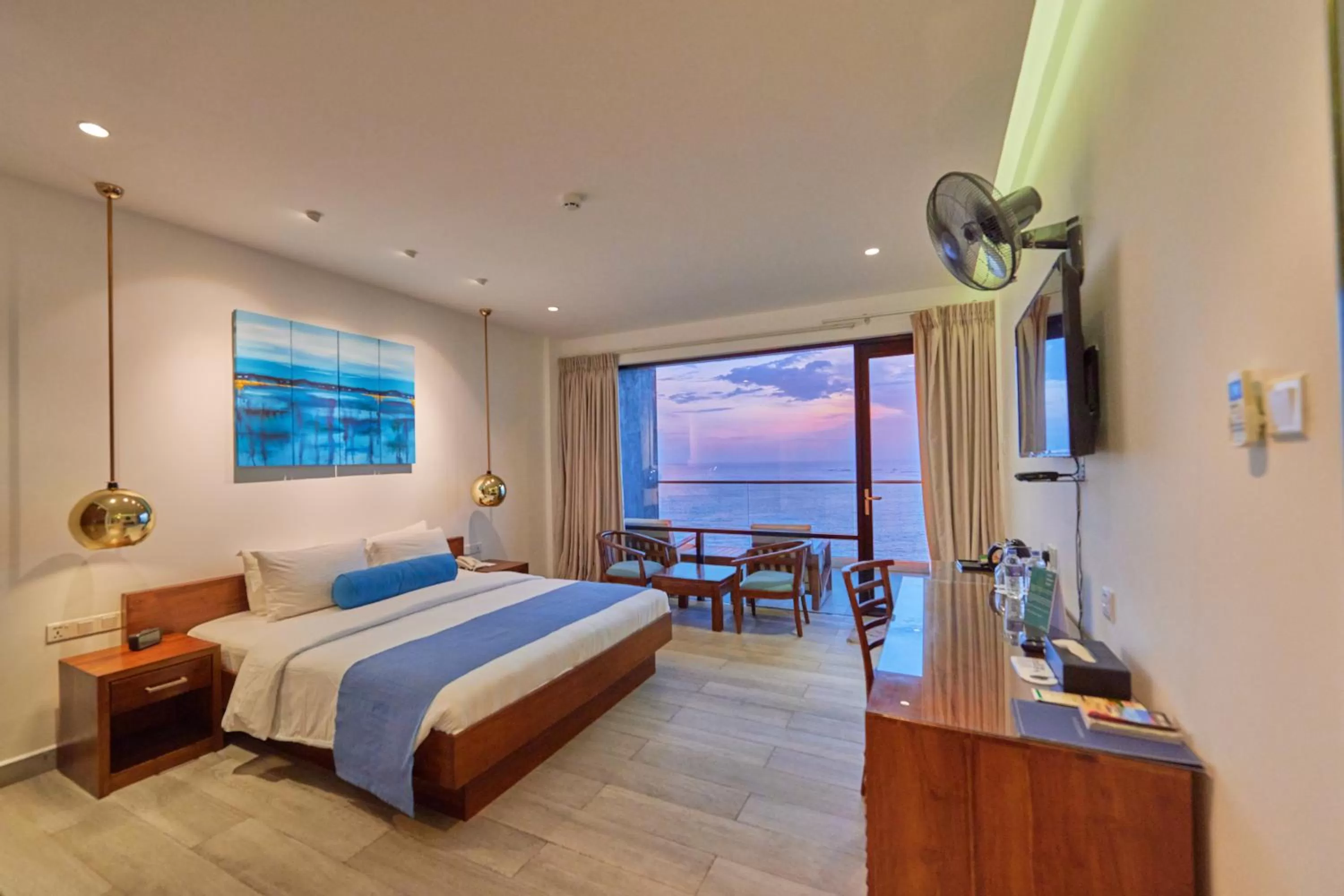 View (from property/room), Bed in Agnus Unawatuna