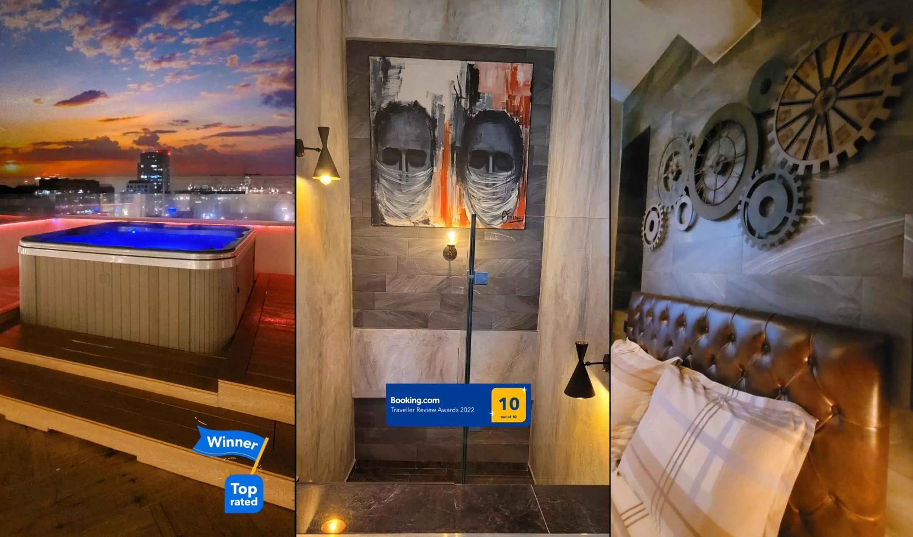 Hot Tub in Terrace Suites Iasi