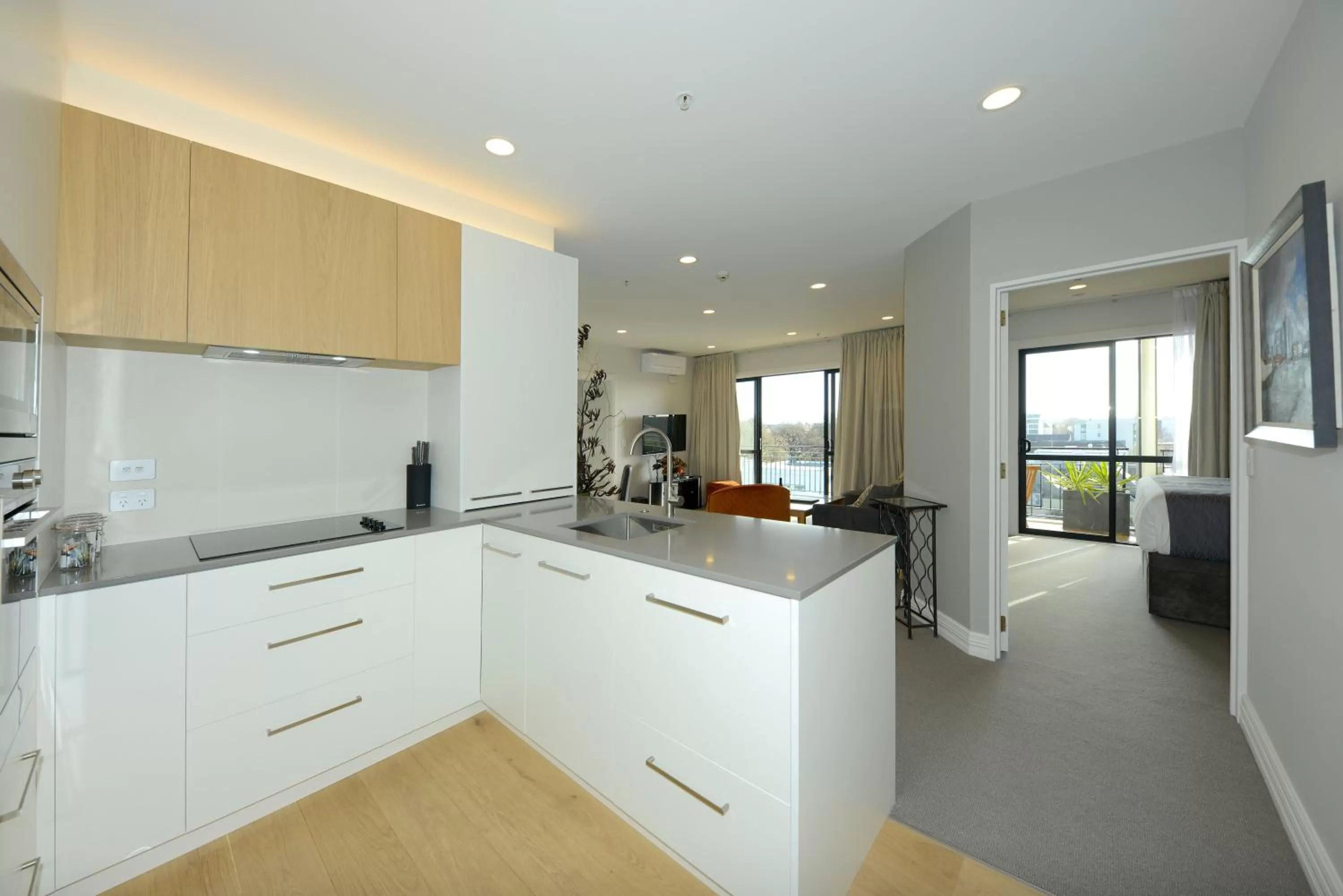 Kitchen or kitchenette in West Fitzroy Apartments