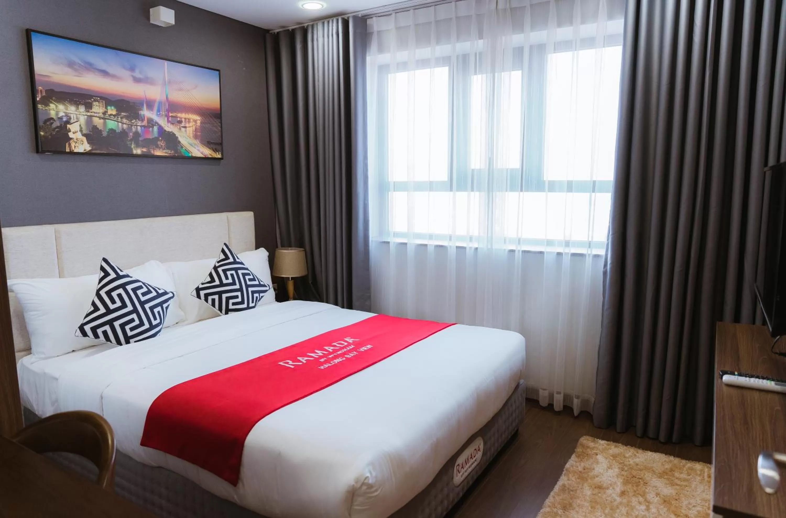 Bedroom, Bed in Ramada Hotel & Suites by Wyndham Halong Bay View