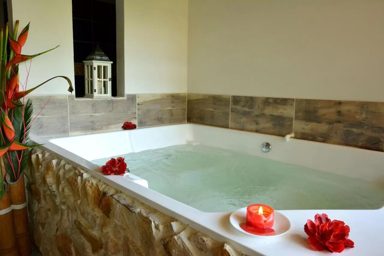 Property building, Bathroom in Cabañas Las Bifloras