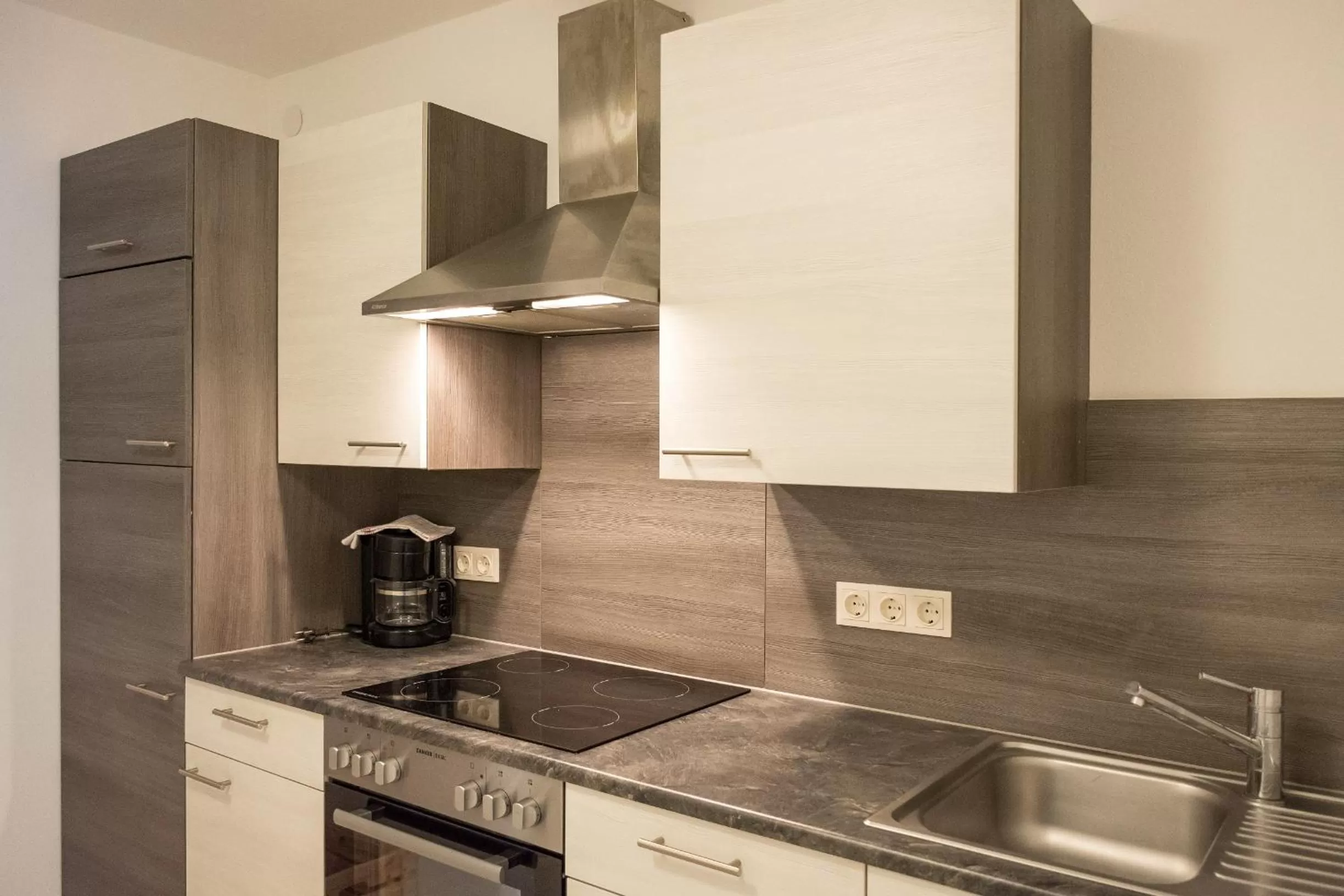 Kitchen or kitchenette in Landhotel Post Ebensee am Traunsee ***S