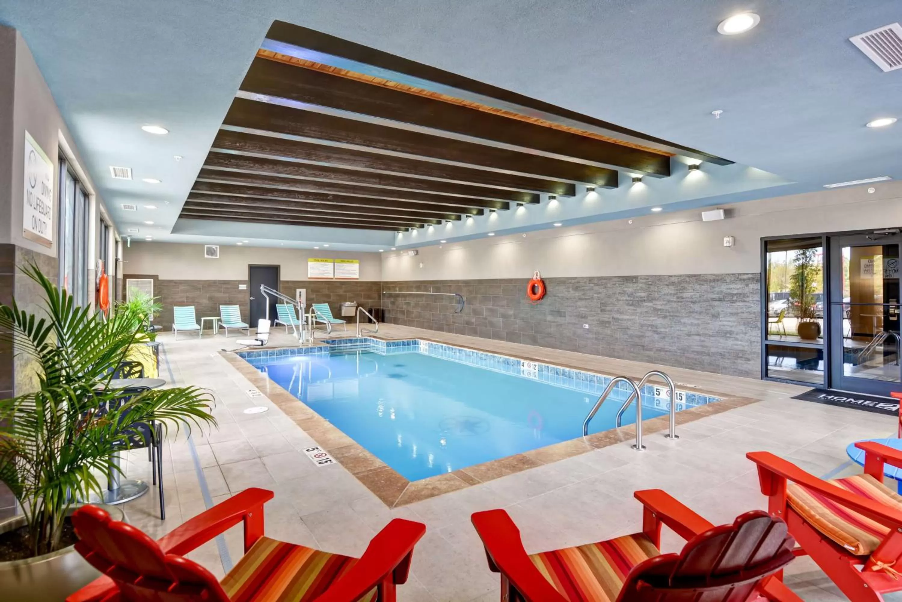 Pool view in Home2 Suites by Hilton OKC Midwest City Tinker AFB