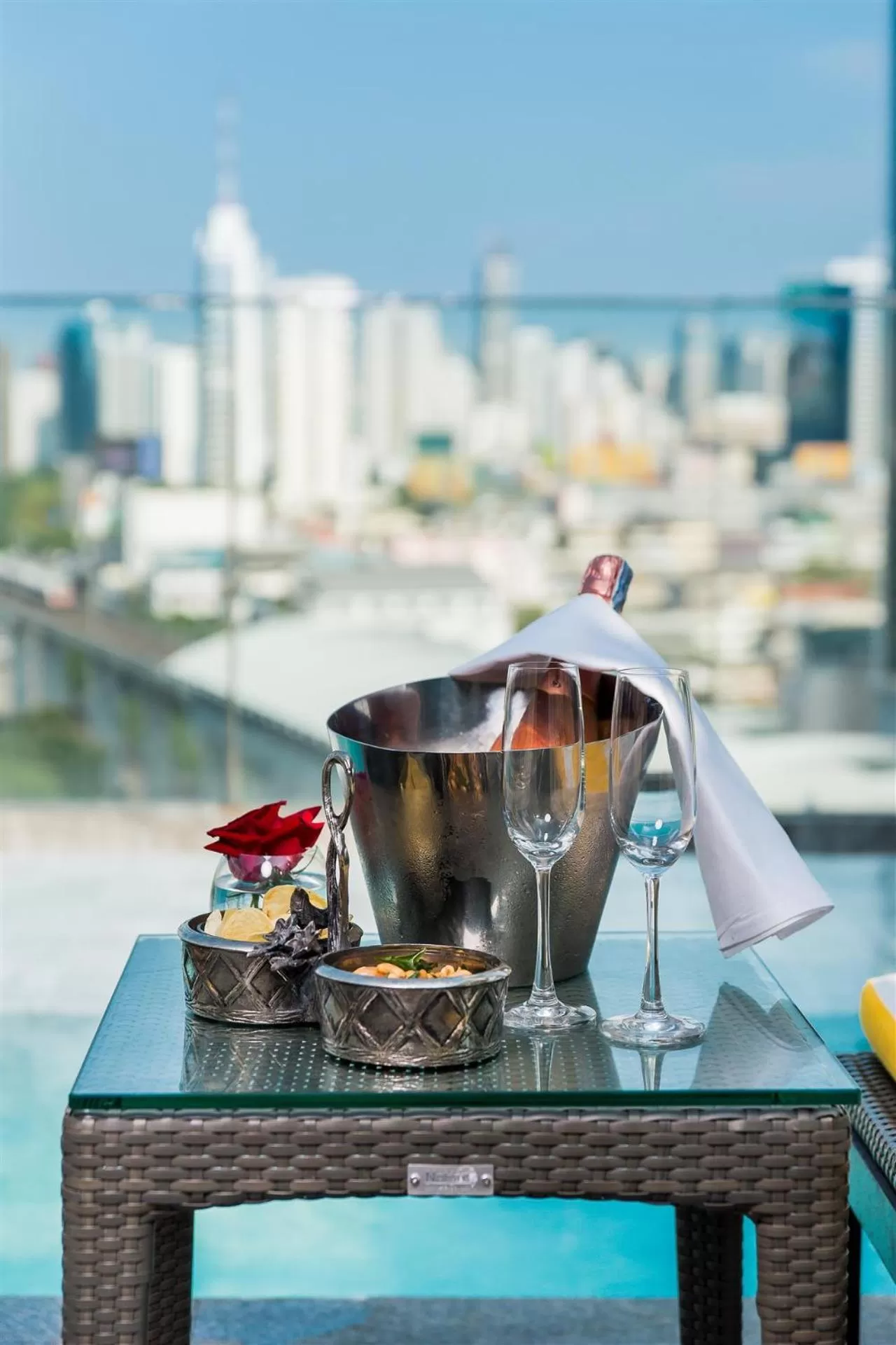 Pool view in Akara Hotel