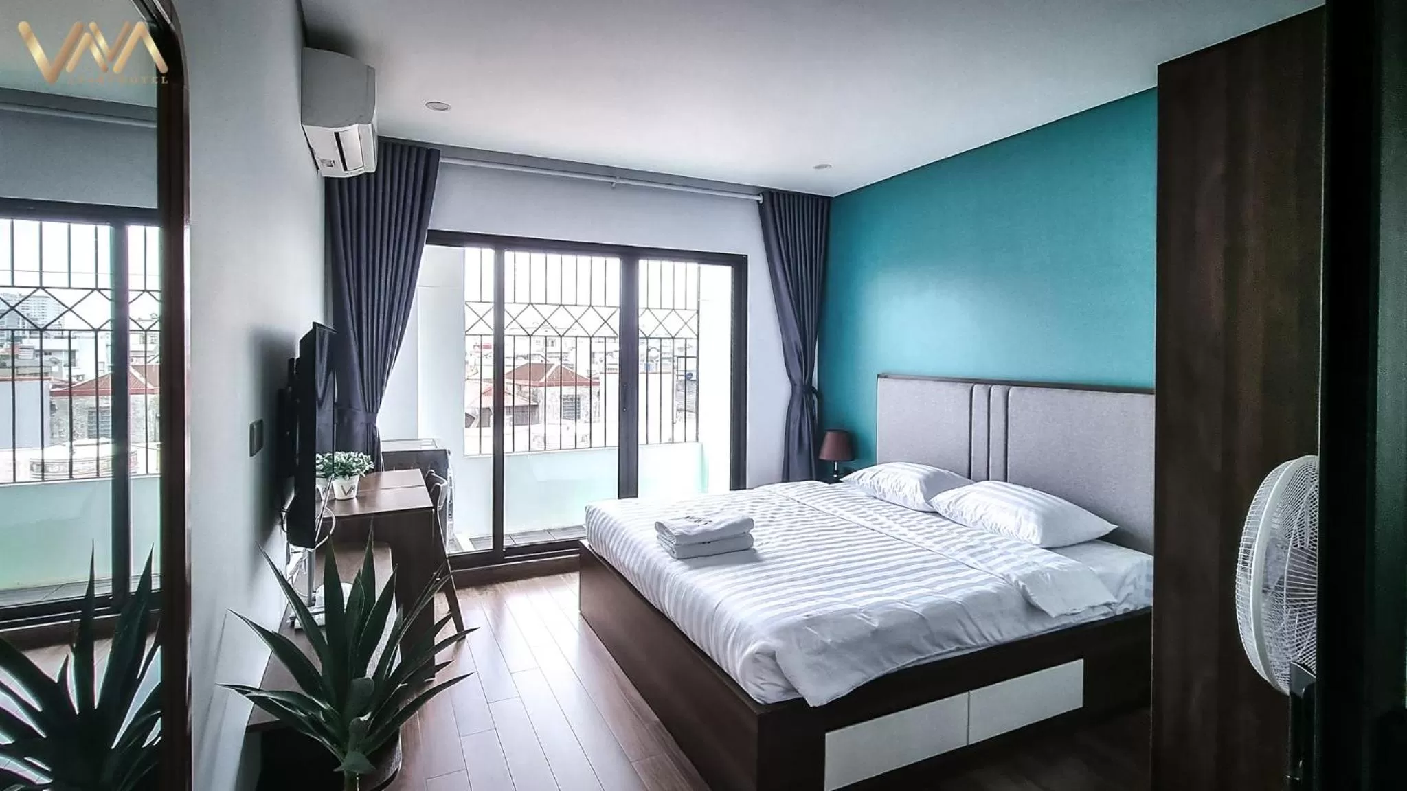 Bed in VNAHOMES APARTHOTEL