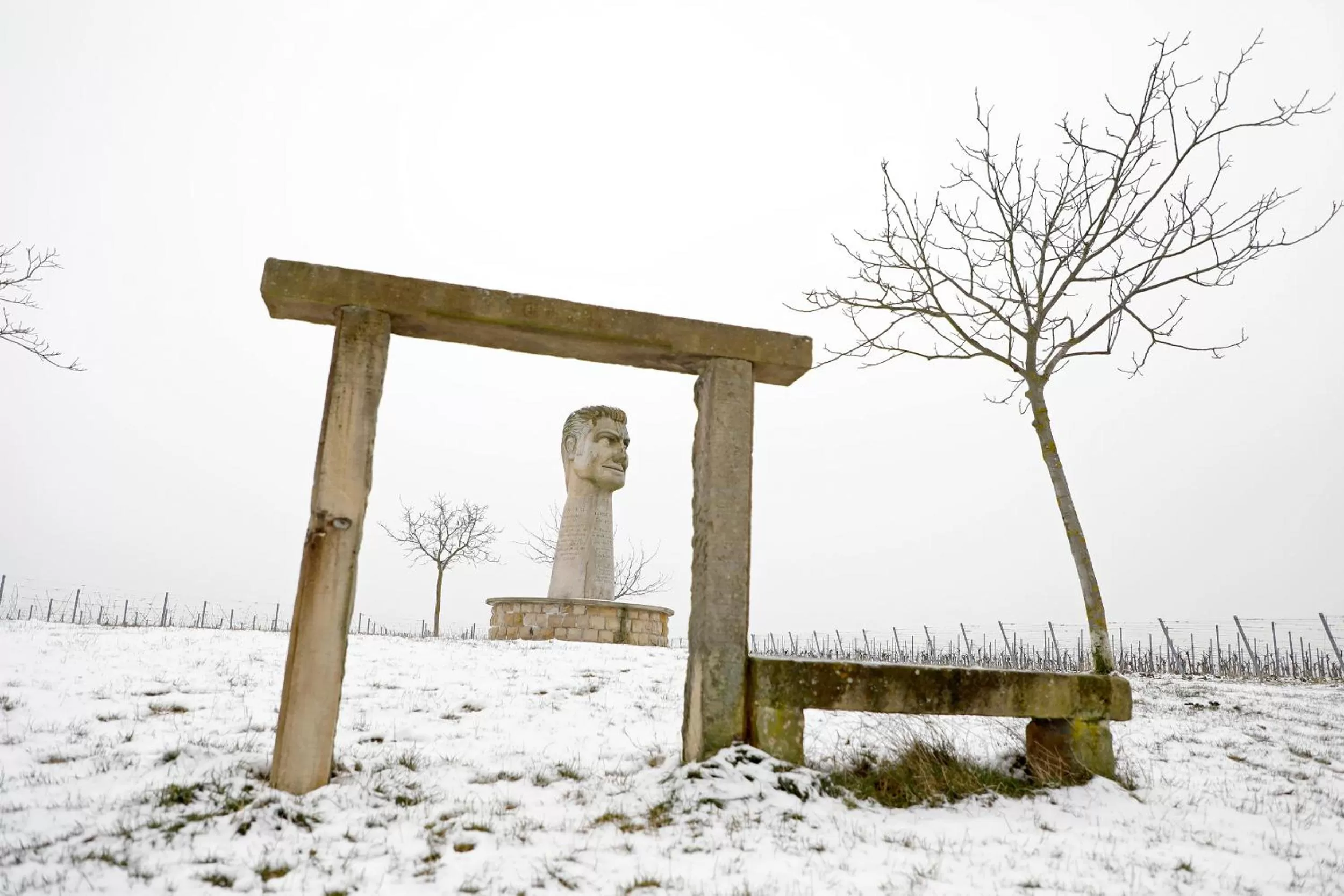 Nearby landmark, Winter in Altstadthof Freinsheim