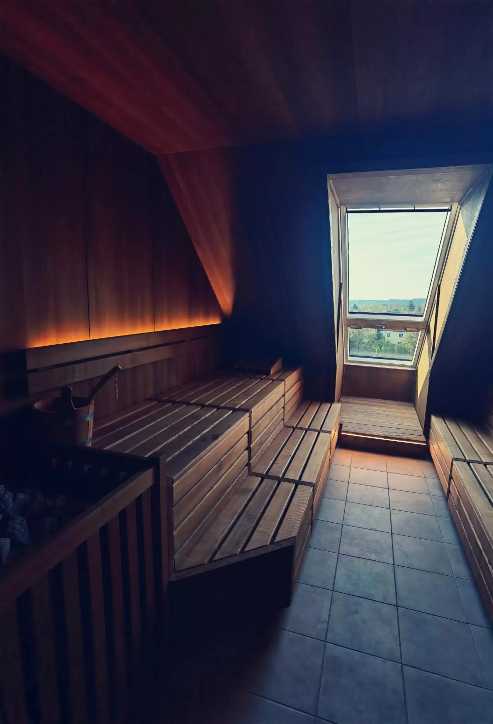 Sauna, Bed in Hotel Münchner Hof