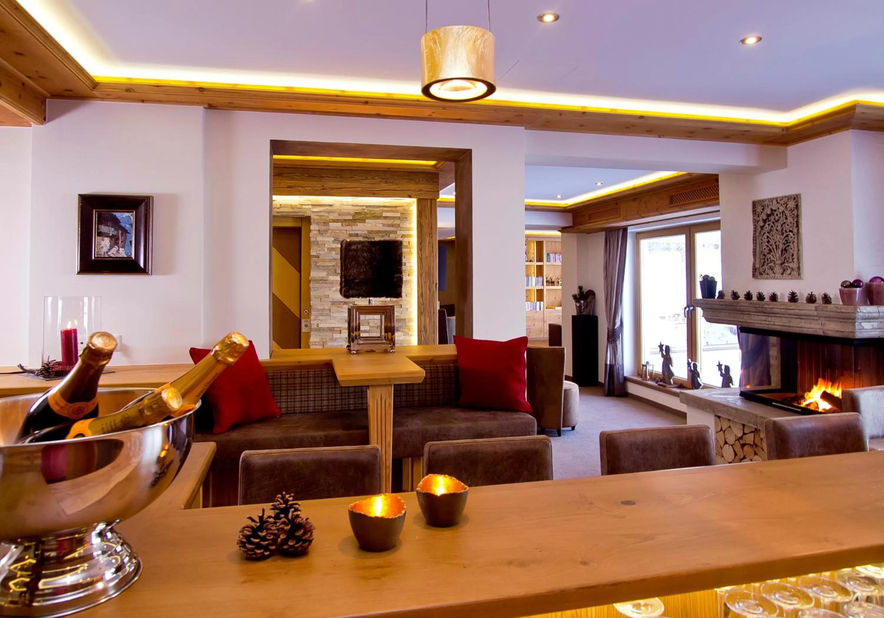 Lounge or bar in Hotel Bergkristall