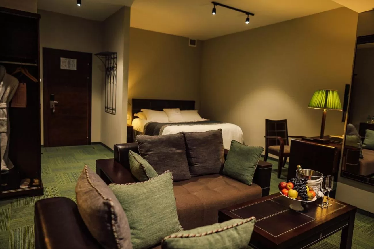 Bed in Hotel Dastan Aktobe