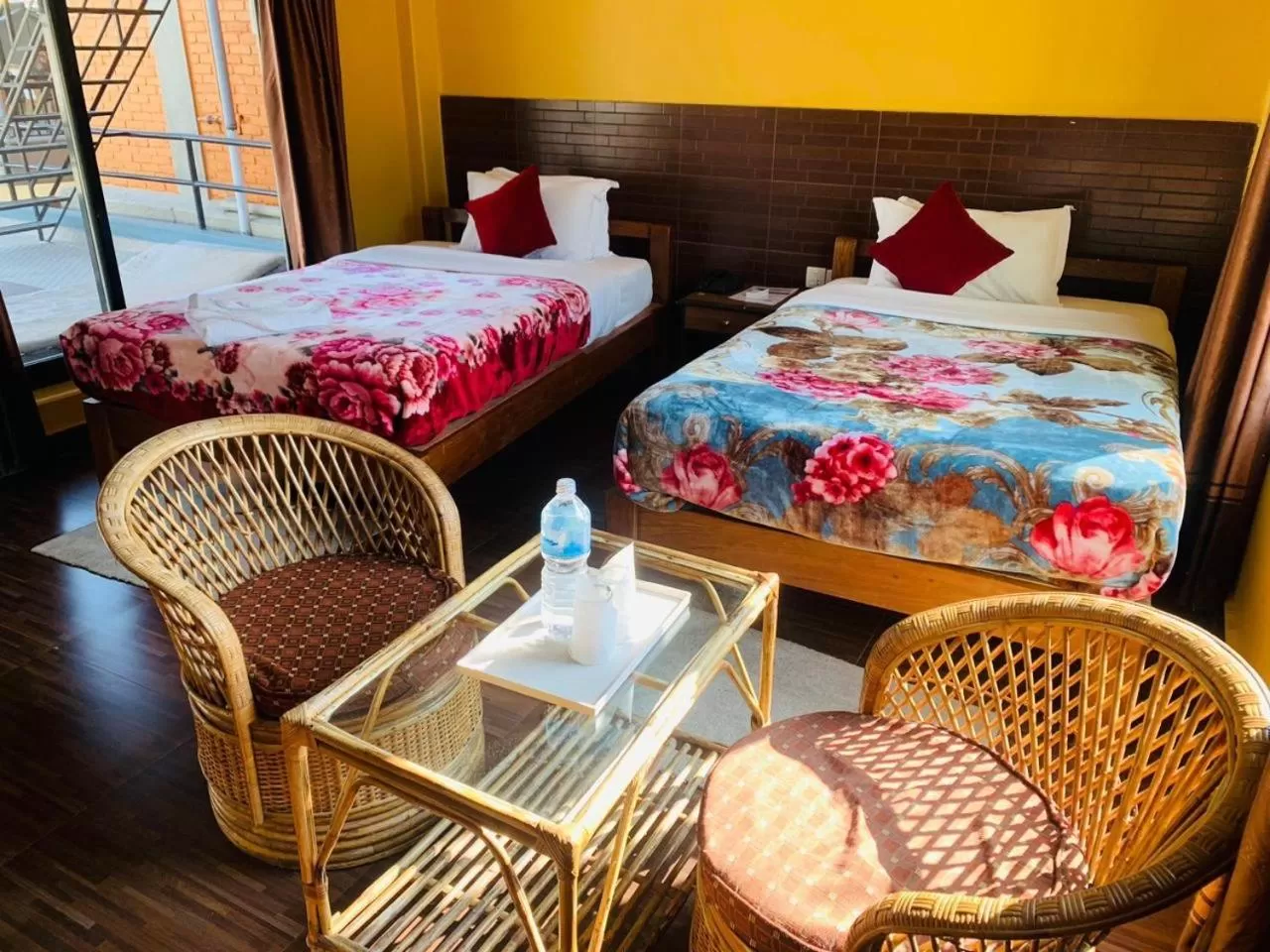 Bed in The North Face Inn