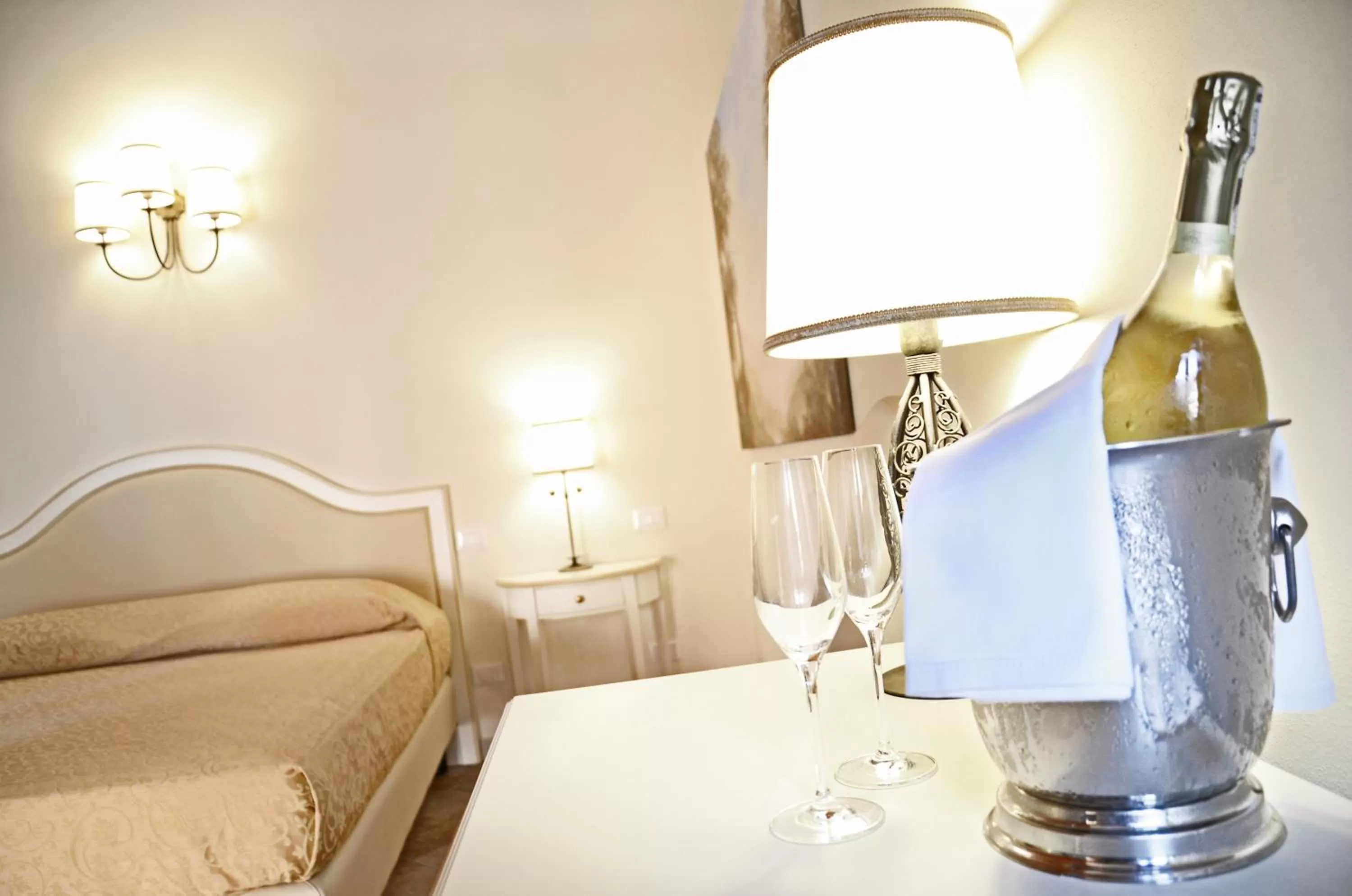 Bed in Hotel Villa Borghesi