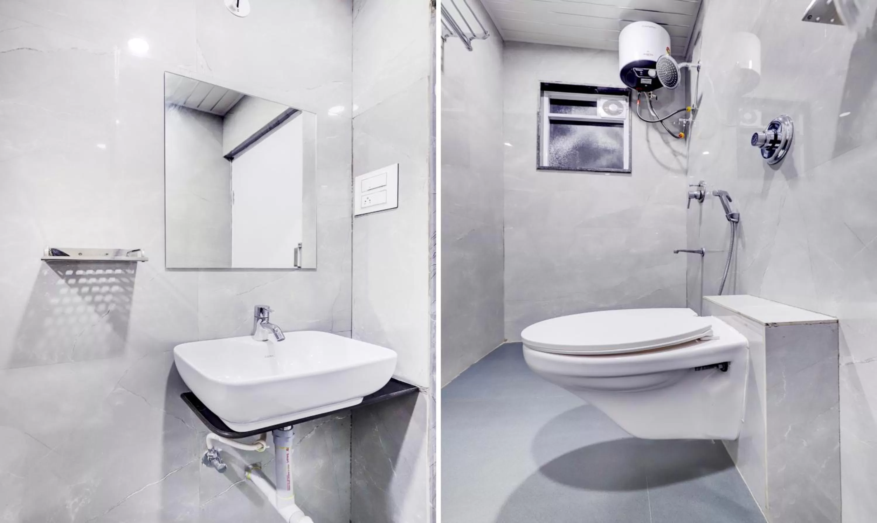 Bathroom in Treebo Trend Finesta Suites Wardha Road